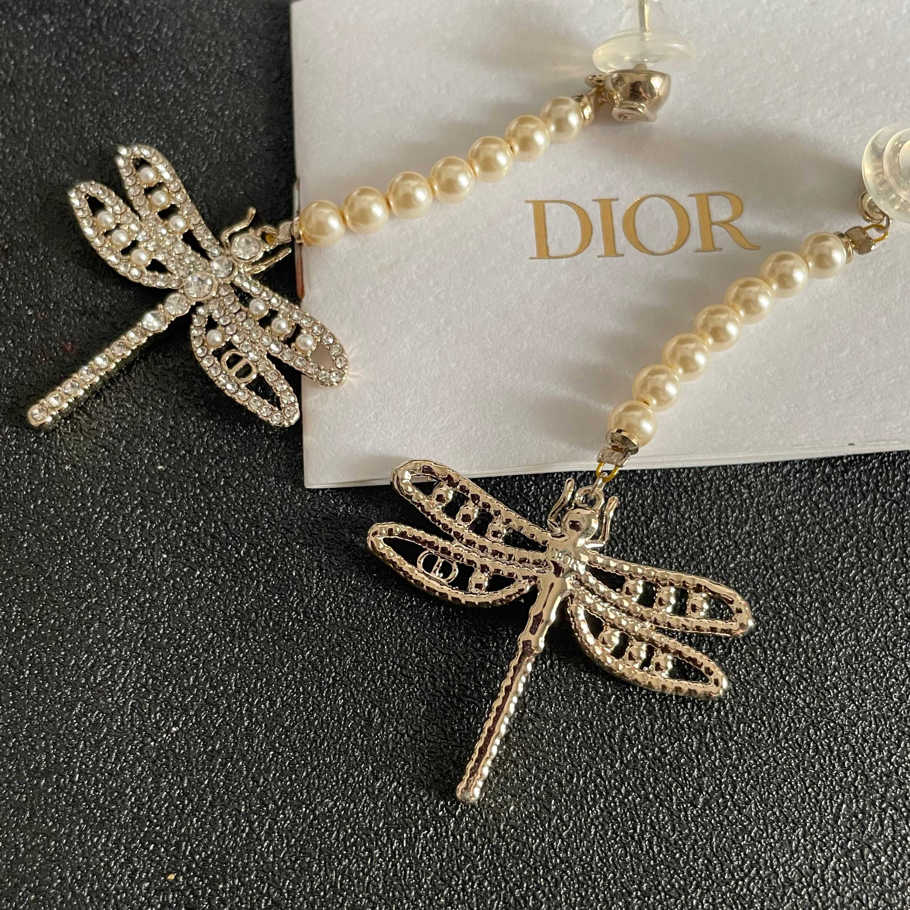 👑Dior 迪奥 中古 耳环 专柜一致上新 精选原版一致 黄铜材质 甜美气质高