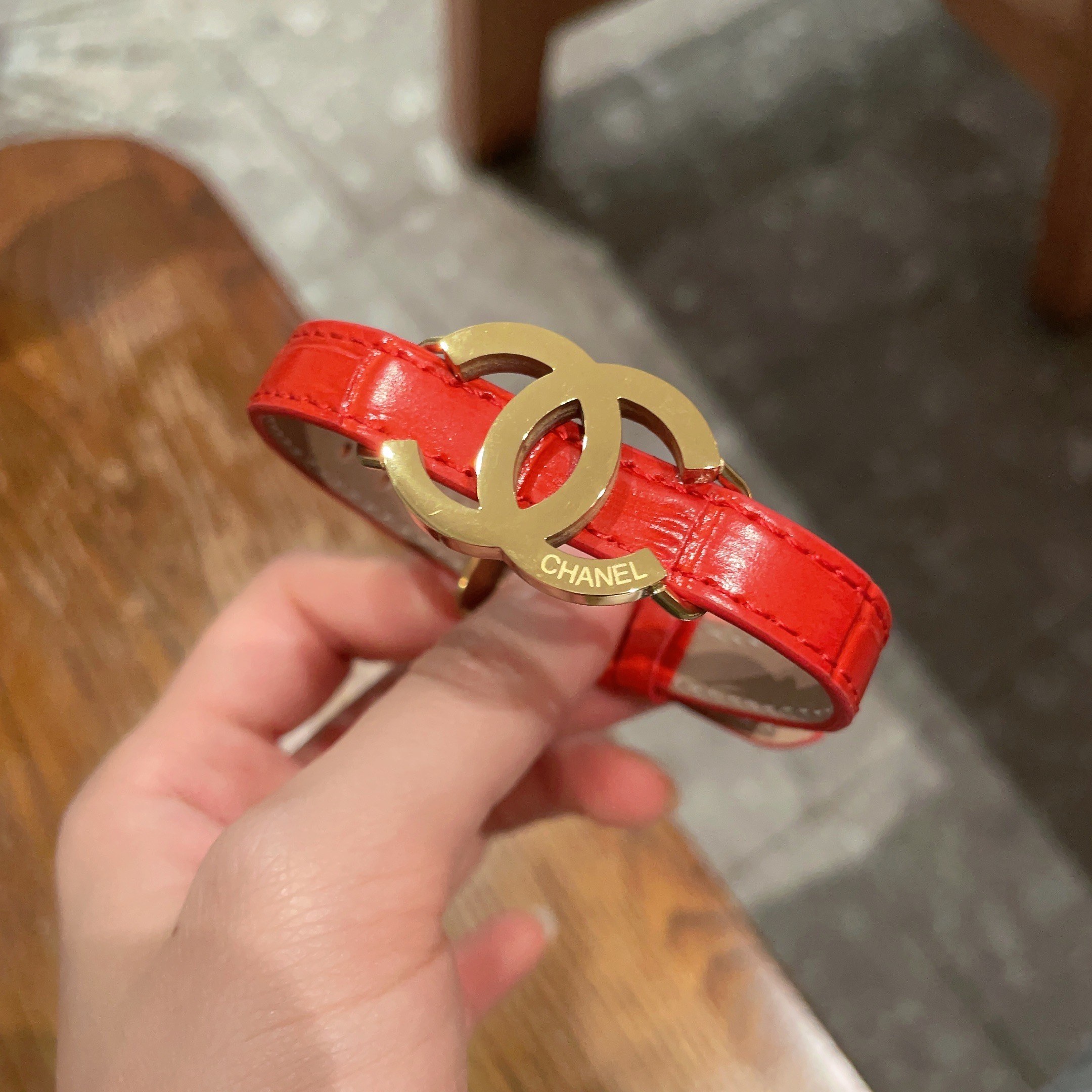 新品😍 小香风Chanel2025新款 原单货皮革手镯🔹🔹 🔹专柜一致材质 火爆款出货 设计独特 复古前