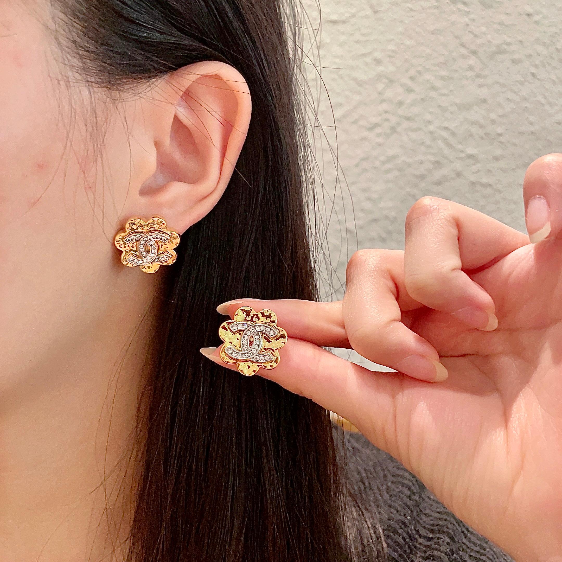 Chanel香奈儿 中古 耳钉👀小香家的款式真心无需多介绍😘🎶每一款都超好看，精致大方，非常显气质