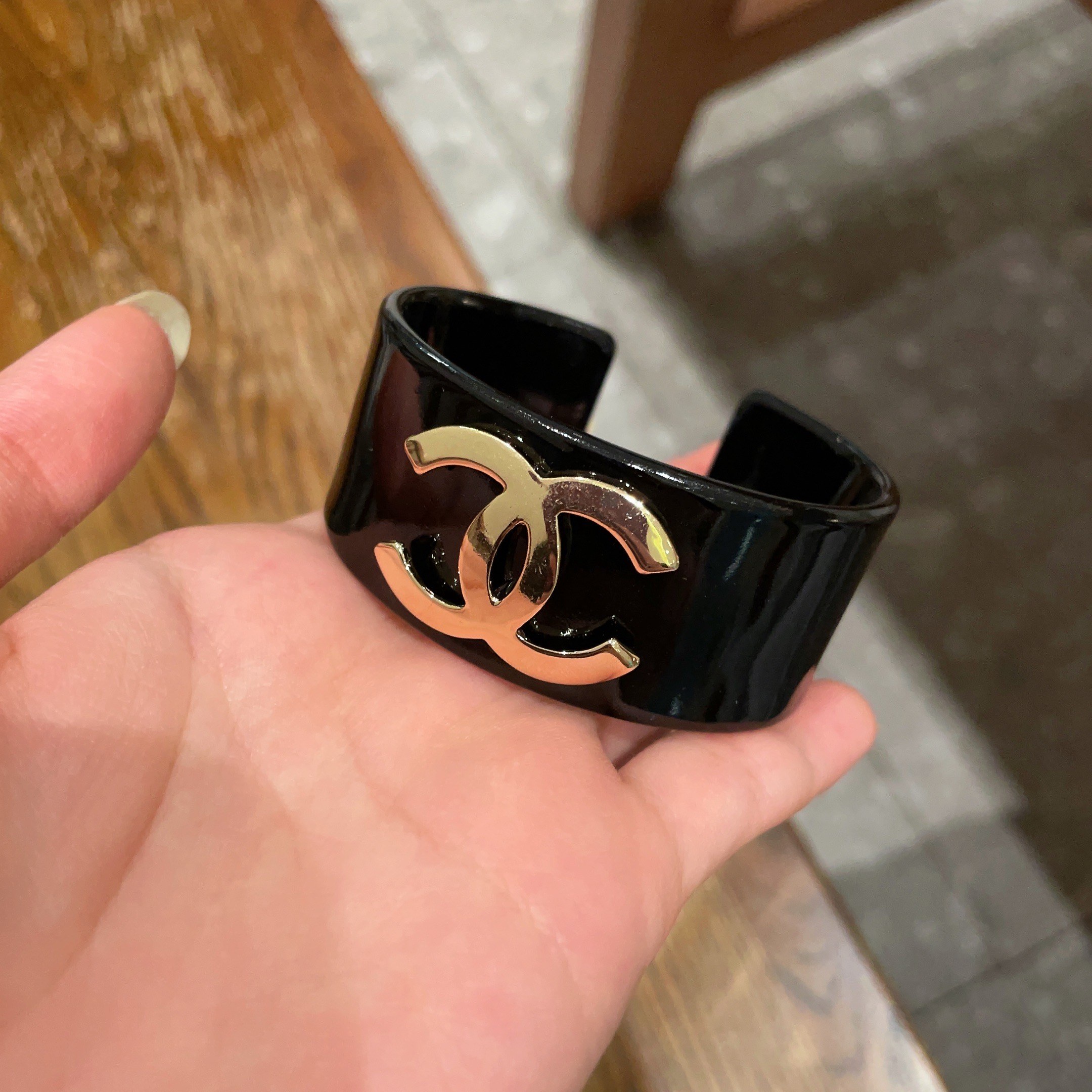 🌹CHANEL 香奈儿好品质亚克力宽版手镯bracelet jewelry 新款厚实手镯 高级定制精致小