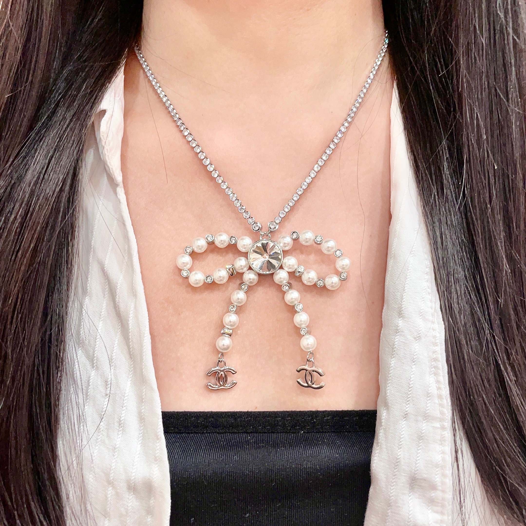 Chanel香奈儿 中古 项链👀小香家的款式真心无需多介绍😘🎶每一款都超好看，精致大方，非常显气质.