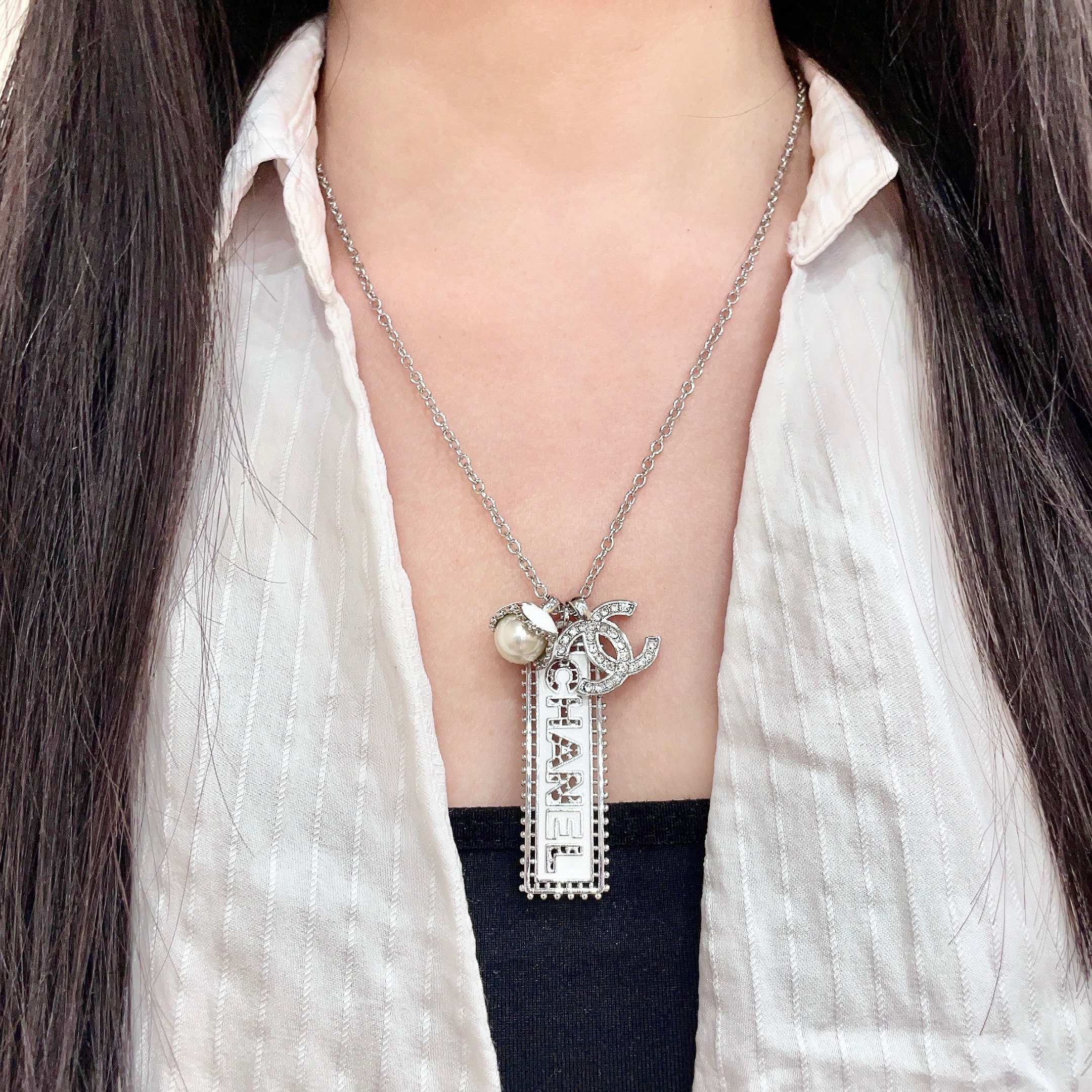 Chanel香奈儿 中古 项链👀小香家的款式真心无需多介绍😘🎶每一款都超好看，精致大方，非常显气质.