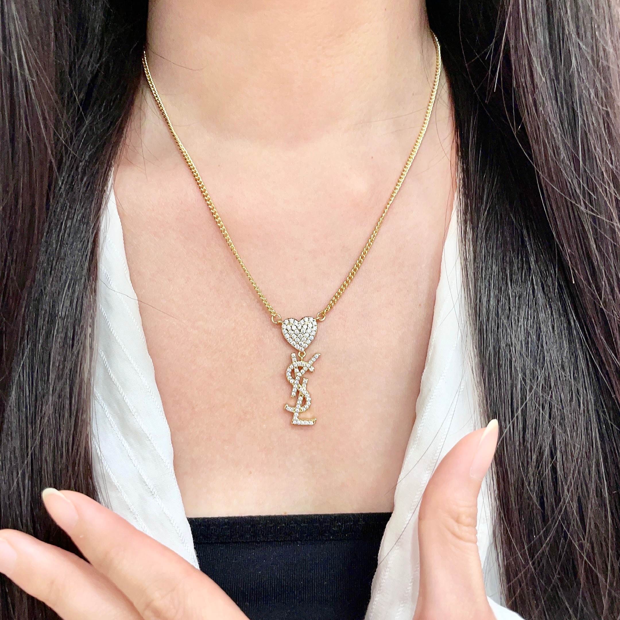 Saint Laurent ⭕ 新款YSL 圣罗兰项链 原装黄铜材质