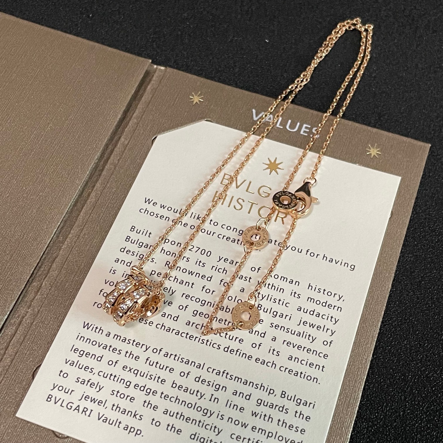 Bvlgari 精工版本 BVLGARI宝格丽蛇项链