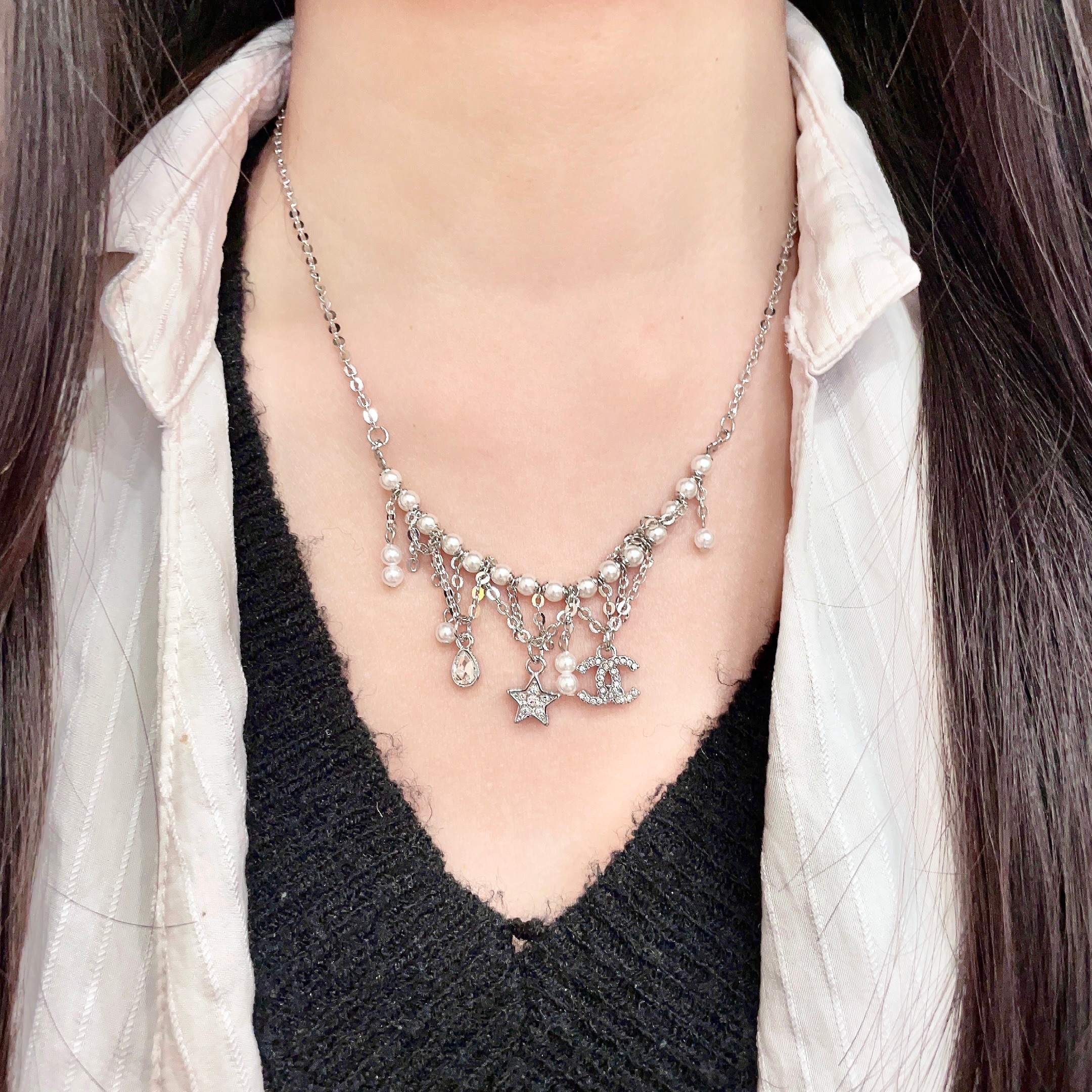 Chanel香奈儿 中古 项链👀小香家的款式真心无需多介绍😘🎶每一款都超好看，精致大方，非常显气质.