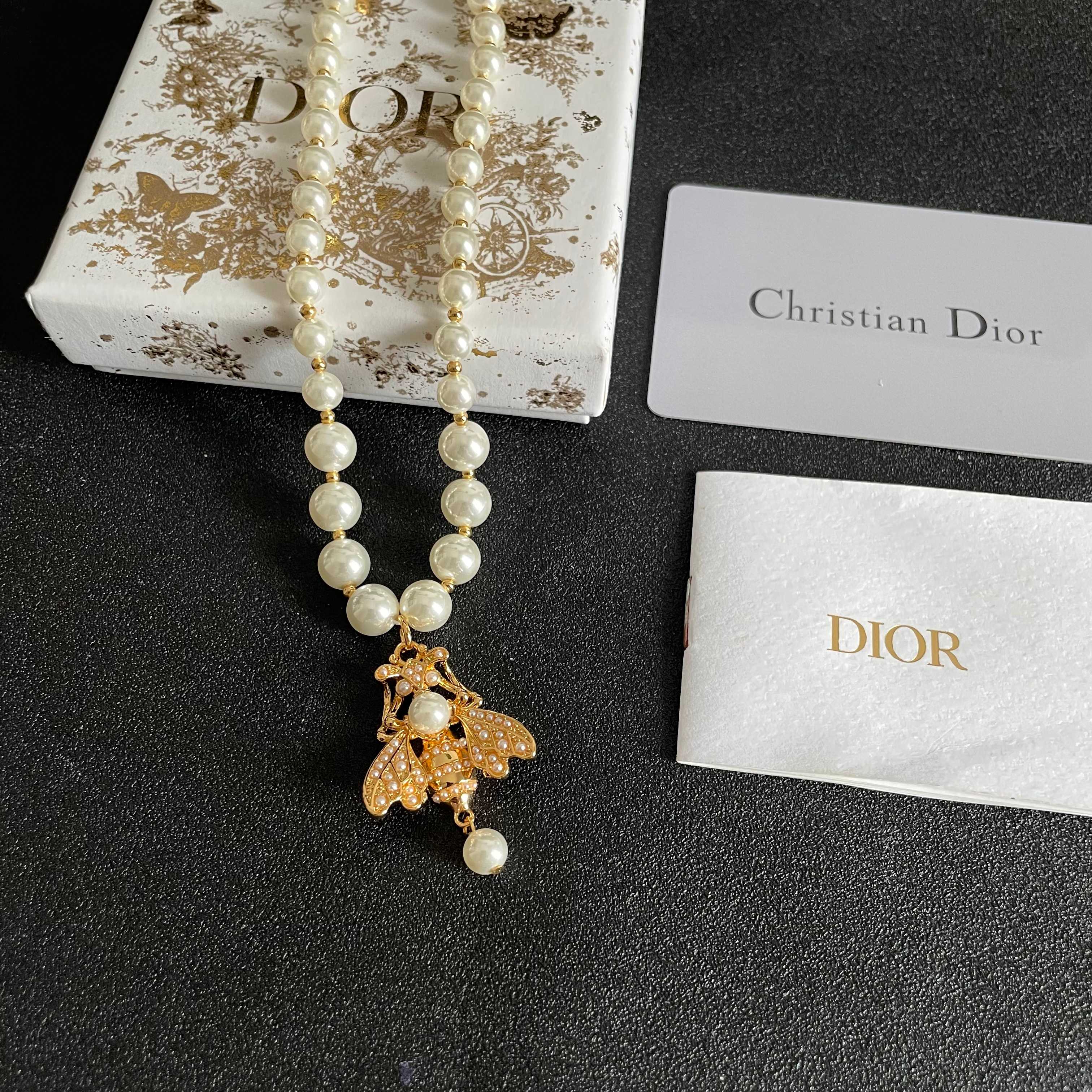 👑Dior 迪奥  中古 项链 专柜一致上新 精选原版一致 黄铜材质 甜美气质高雅.