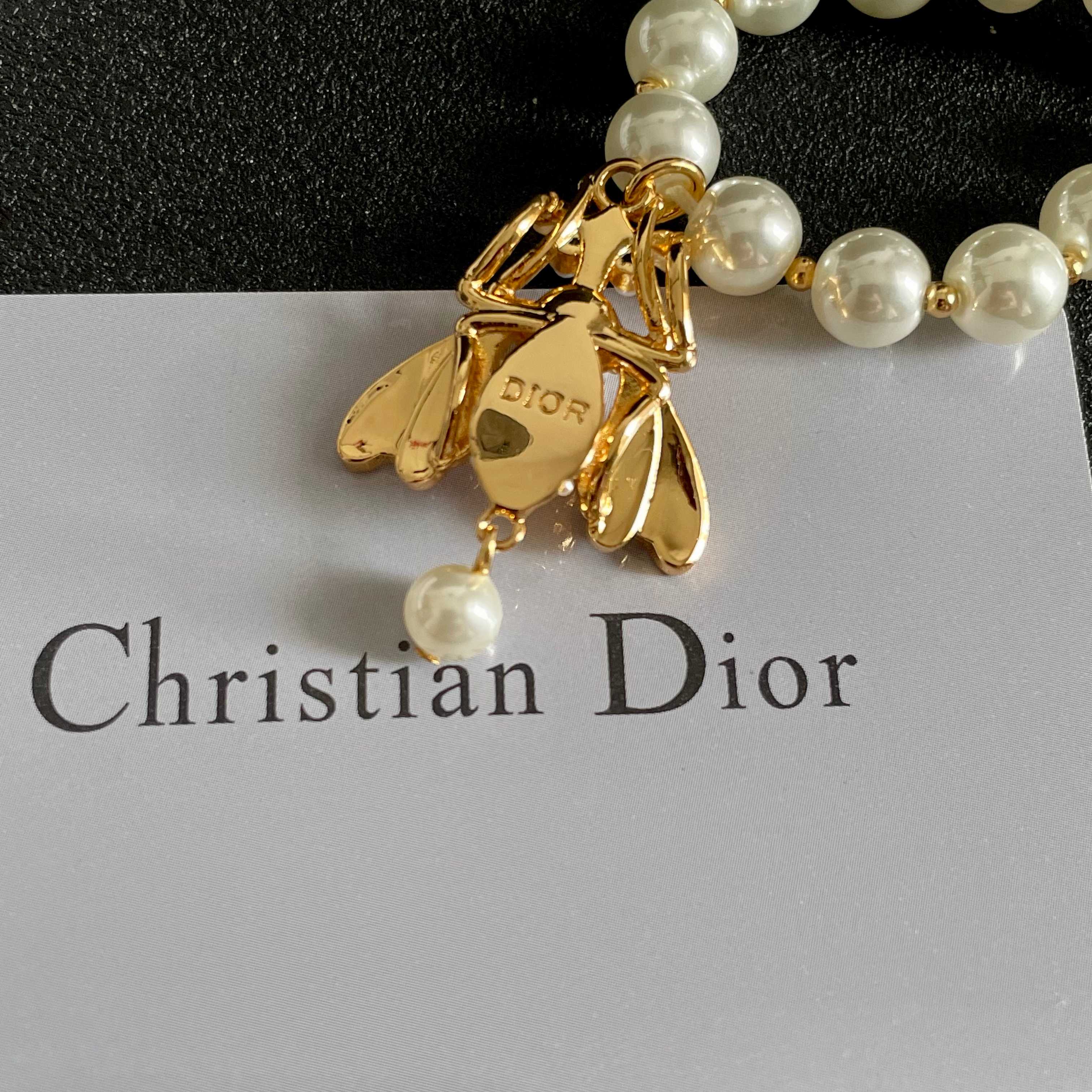 👑Dior 迪奥  中古 项链 专柜一致上新 精选原版一致 黄铜材质 甜美气质高雅.