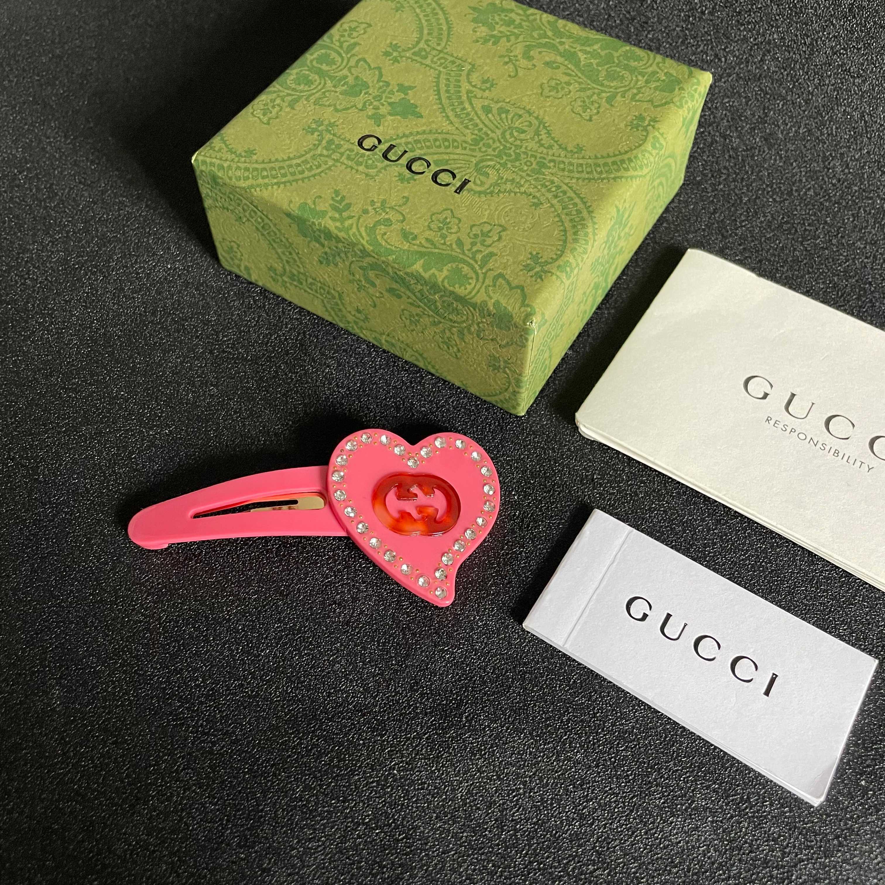 新品发夹  ❣❣P🛍古驰🛍新款发夹火爆来袭🤑🤑🛍🎀同步专柜正品开模‼质感媲美原单👍做工精致无可挑剔👏代购