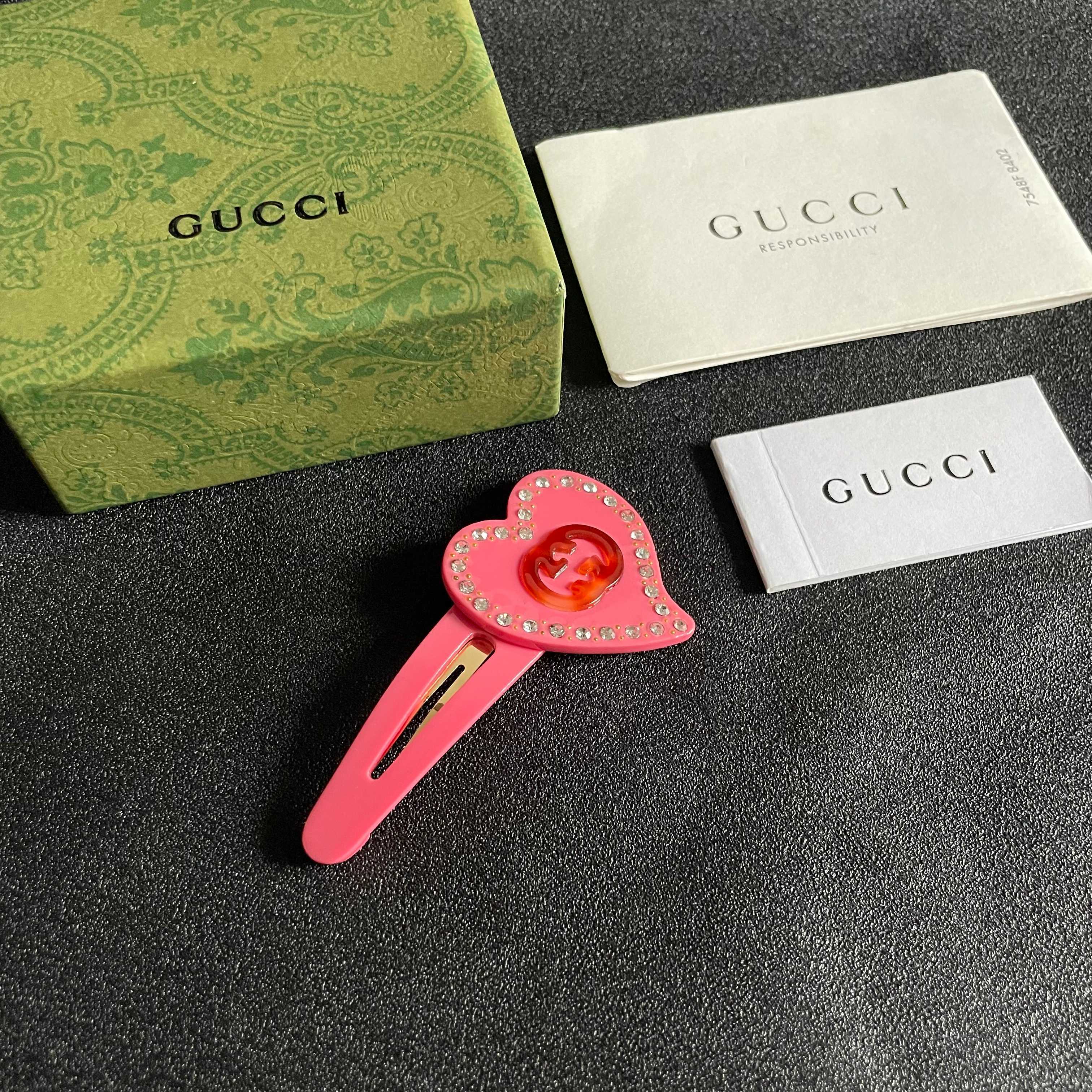 新品发夹  ❣❣P🛍古驰🛍新款发夹火爆来袭🤑🤑🛍🎀同步专柜正品开模‼质感媲美原单👍做工精致无可挑剔👏代购