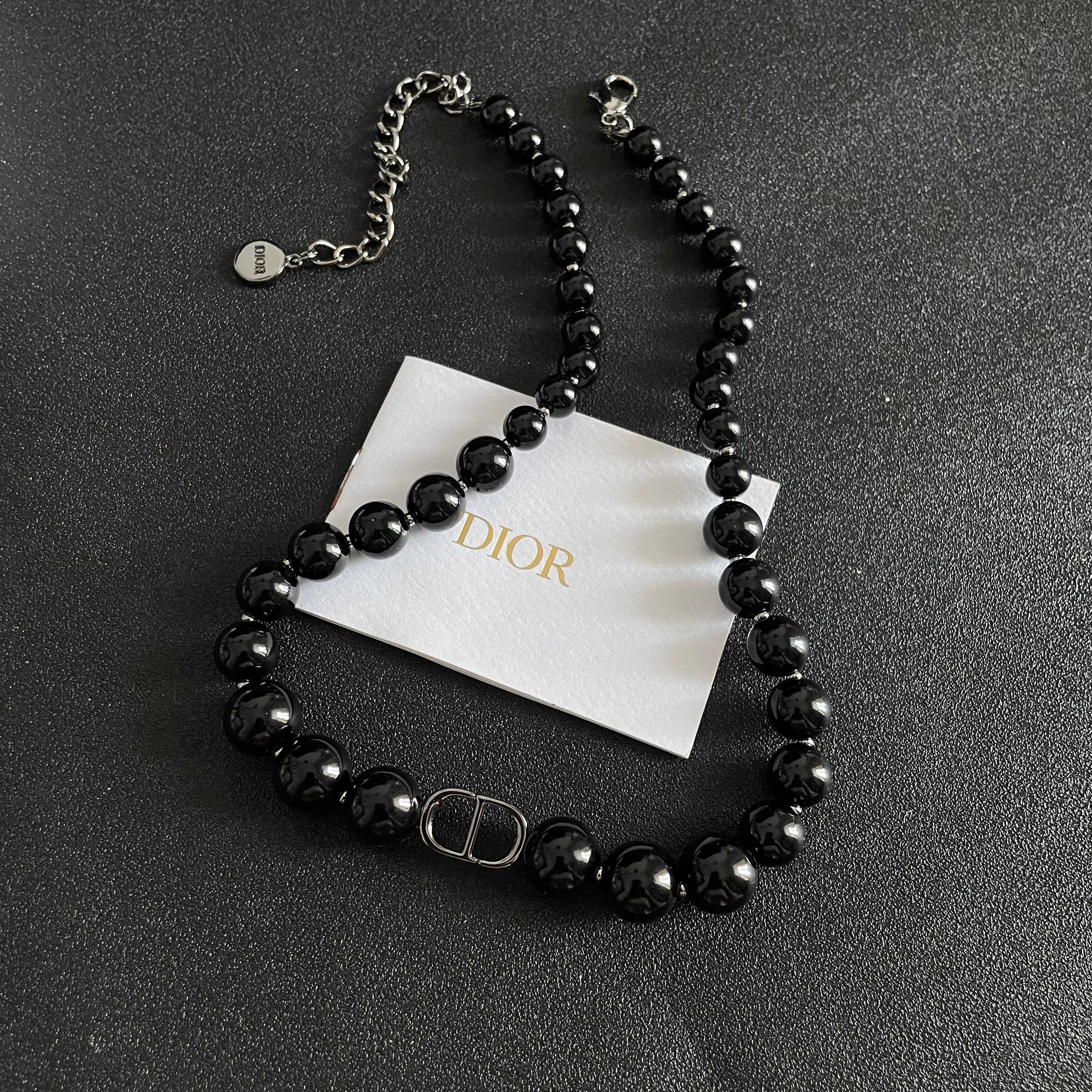 👑Dior 迪奥  中古 项链 专柜一致上新 精选原版一致 黄铜材质 甜美气质高雅.