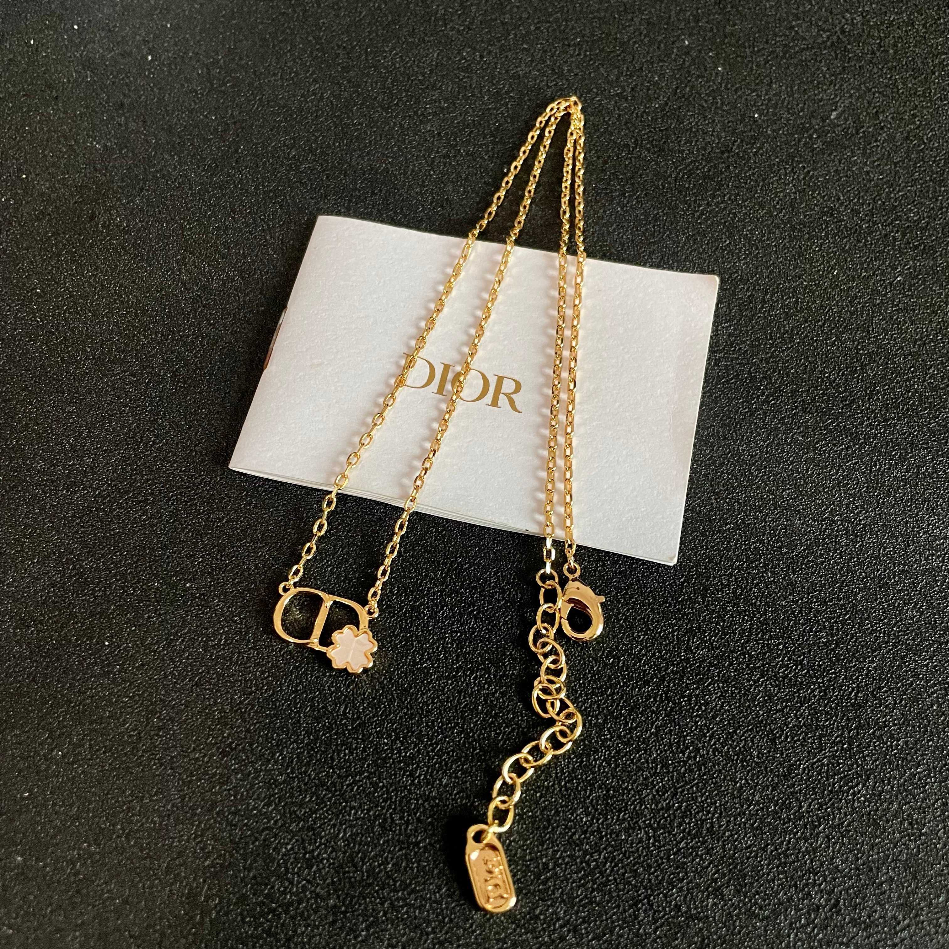 👑Dior 迪奥  中古 项链 专柜一致上新 精选原版一致 黄铜材质 甜美气质高雅.