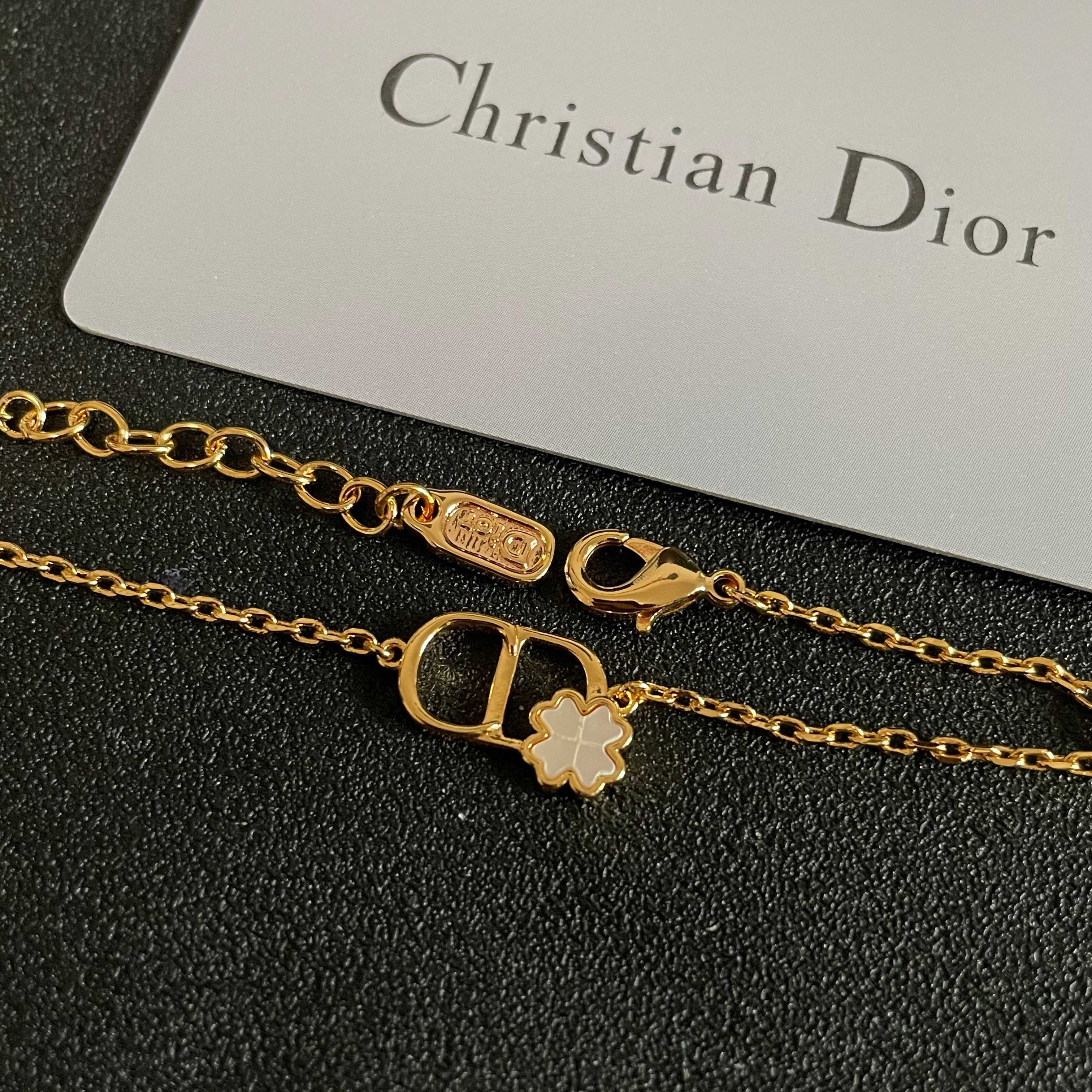 👑Dior 迪奥  中古 手链 专柜一致上新 精选原版一致 黄铜材质 甜美气质高雅.