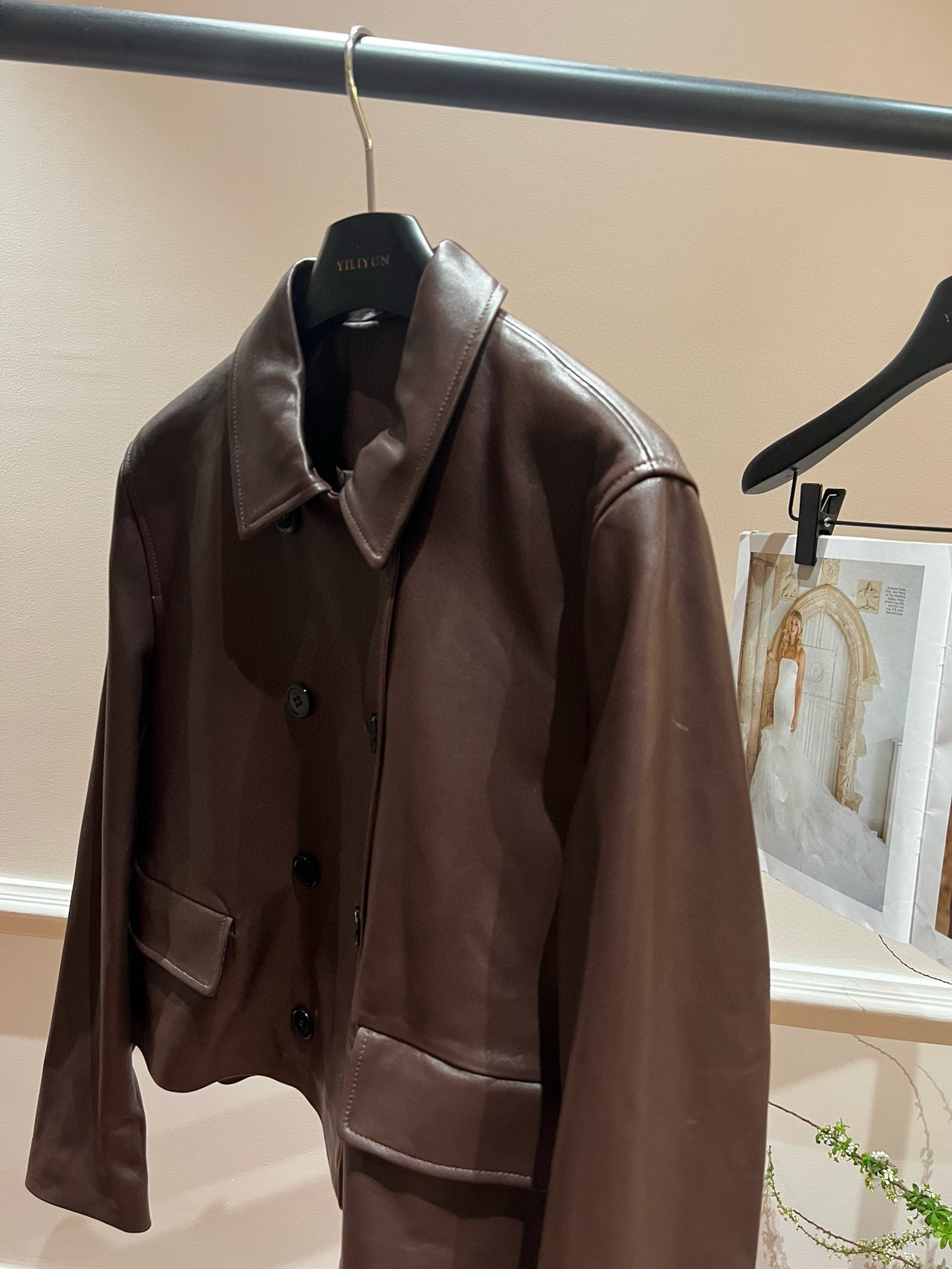 MiuMiu Abbigliamento Giacca & Soprabito Miglior sito per la replica Colore cioccolato Cuoio genuino Pelle di pecora Collezione Autunno/Inverno xl2025678690 4 i1732859561 104 4