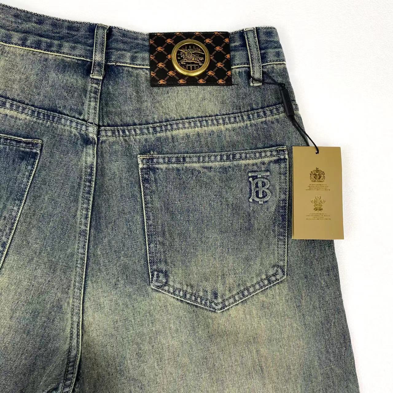 “Burberry Barbara 2024 Early Spring New Money Exclusive Broad-Legged Jeans High-End Edition” - 图片 6