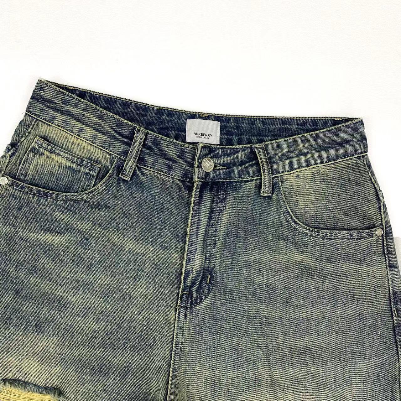 “Burberry Barbara 2024 Early Spring New Money Exclusive Broad-Legged Jeans High-End Edition” - 图片 3