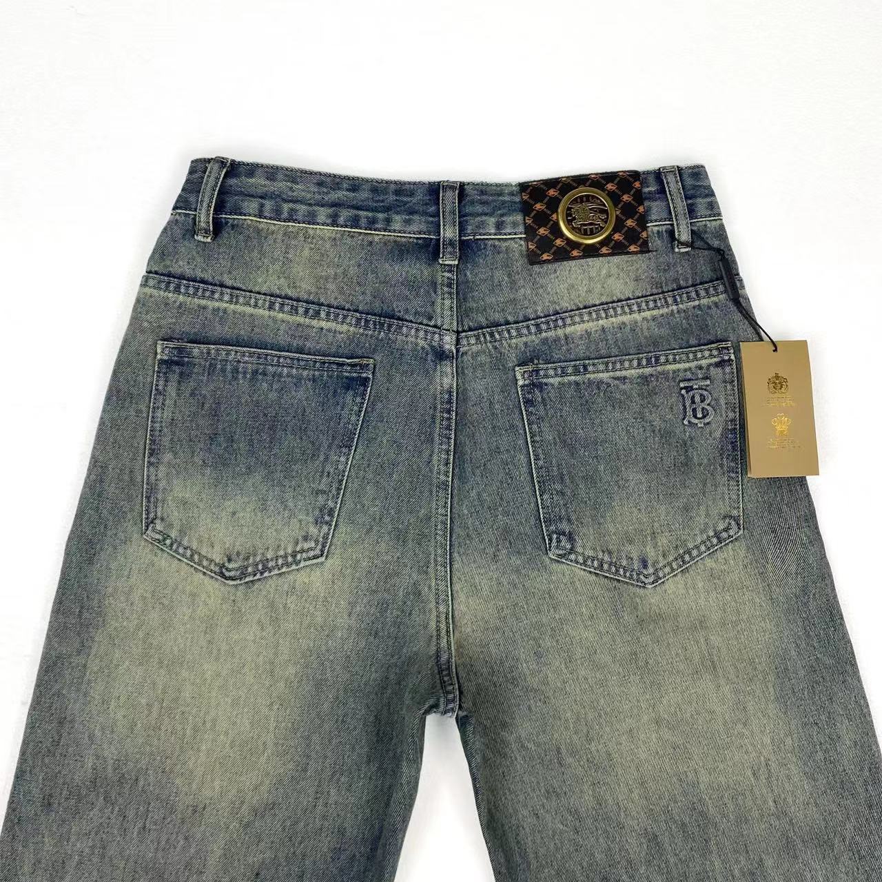 “Burberry Barbara 2024 Early Spring New Money Exclusive Broad-Legged Jeans High-End Edition” - 图片 7