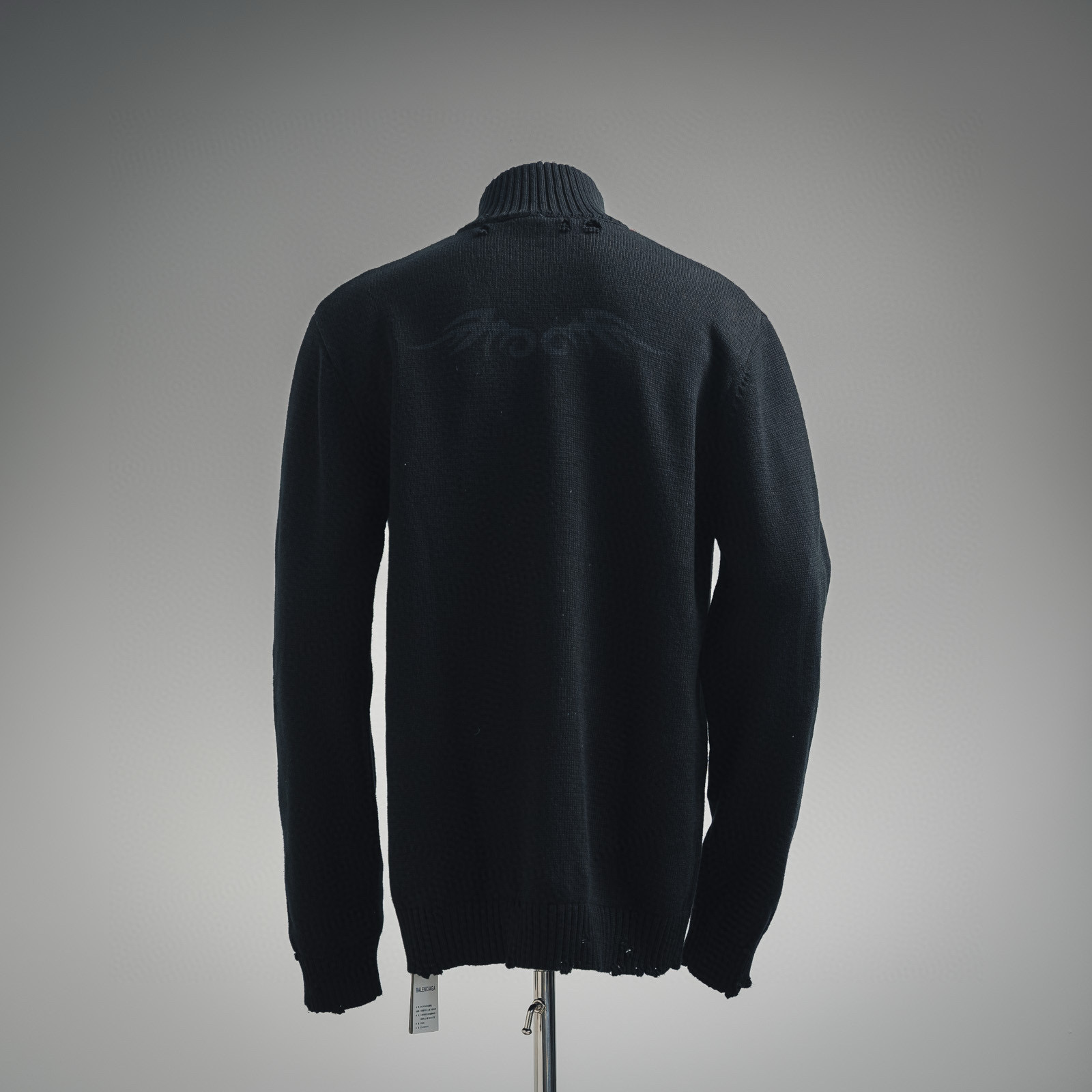 BALENCIAGA/巴黎世家新25ss火焰图腾拉链毛衣