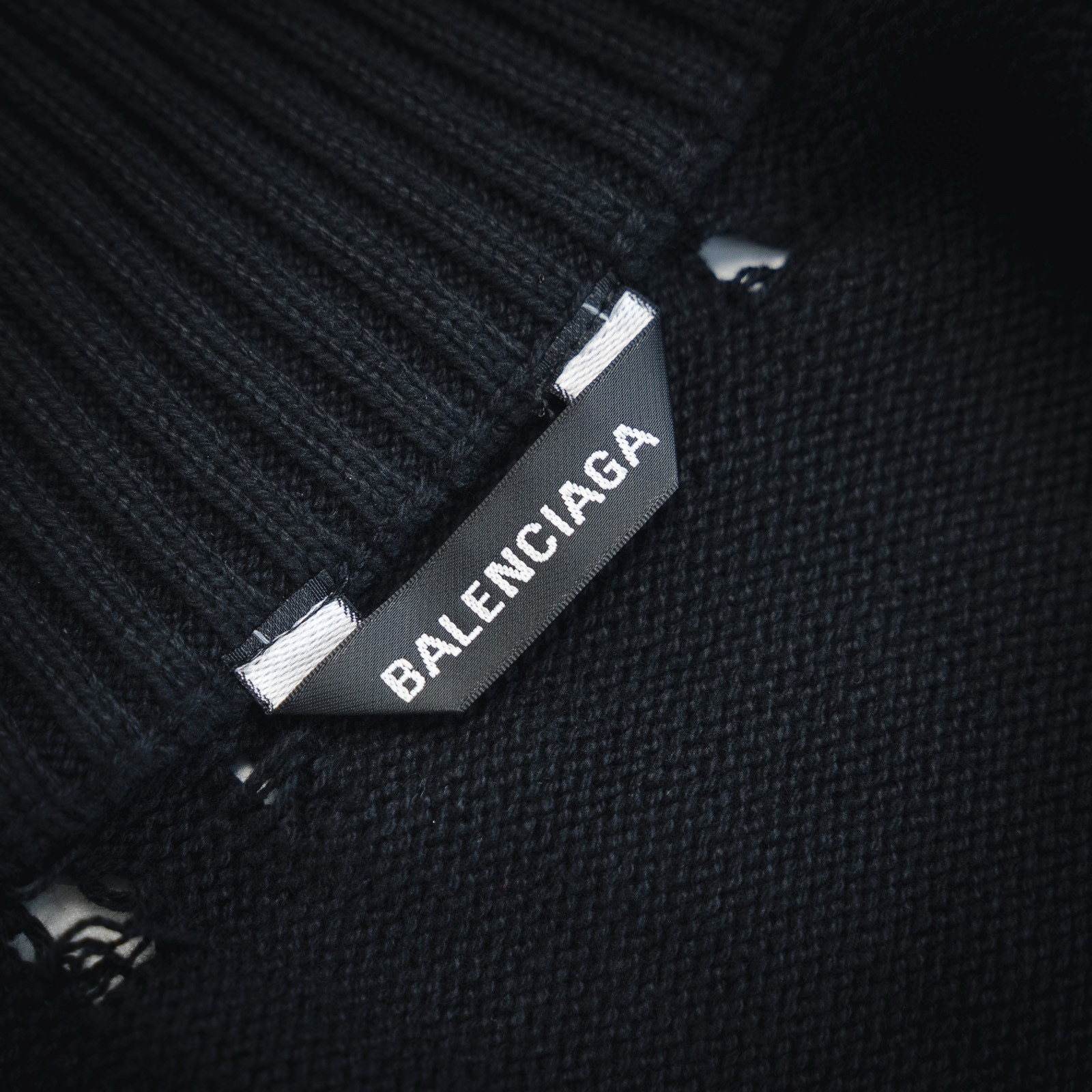 BALENCIAGA/巴黎世家新25ss火焰图腾拉链毛衣