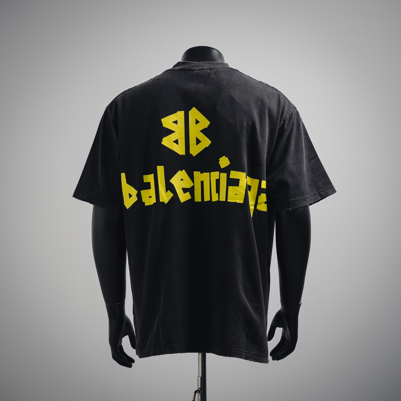 Balenciaga巴黎世家BLCG 胶带字母短袖T恤