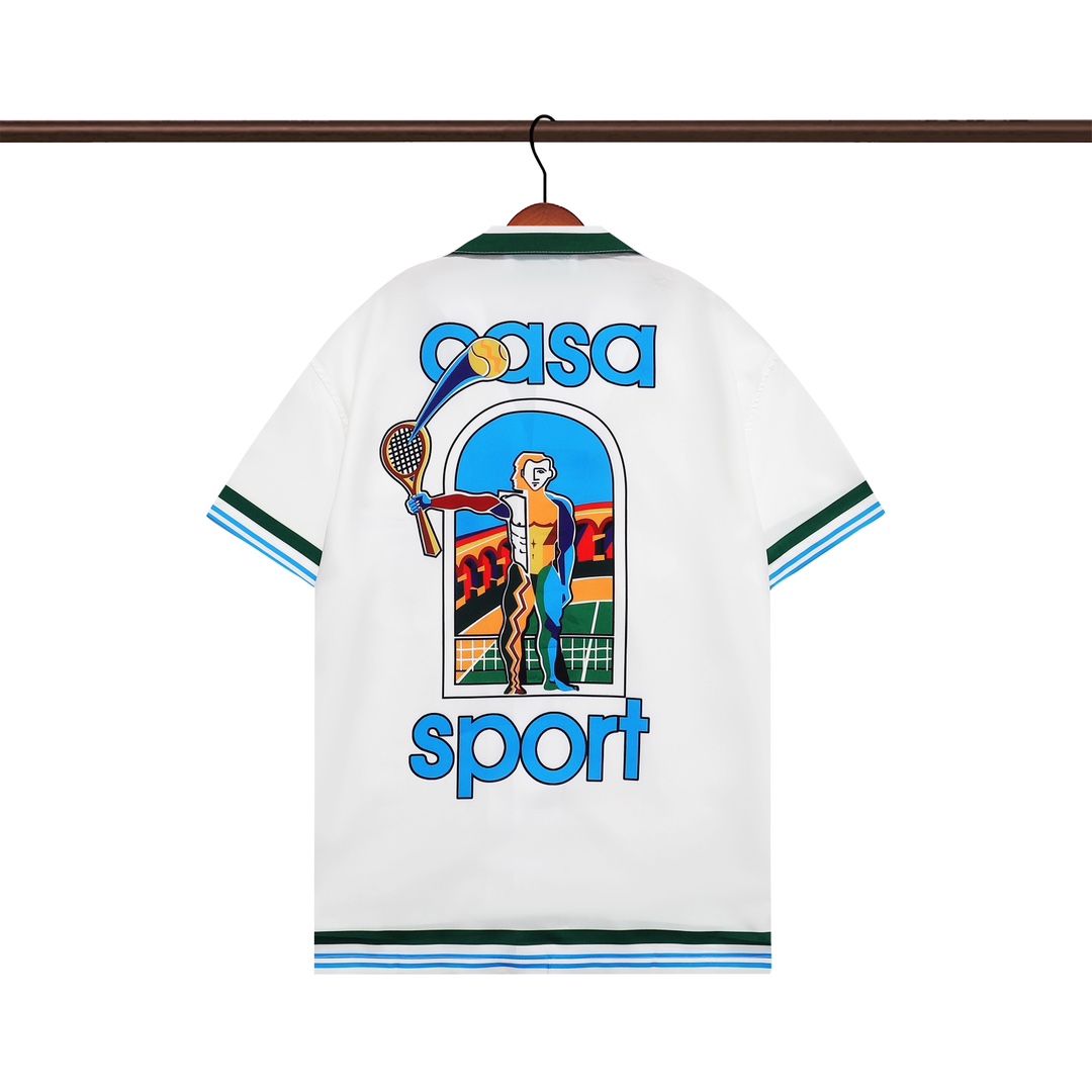 YIS Q281# Pants YIS K89# Casablanca Casablanca, new 2024, short-sleeve shirt (package) M L XL 2XL 3XL - 图片 3