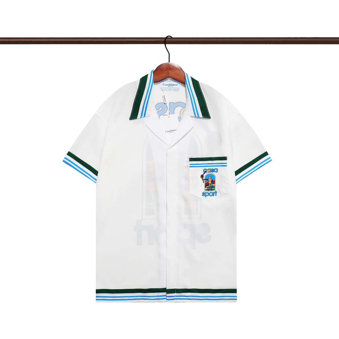 YIS Q281# Pants YIS K89# Casablanca Casablanca, new 2024, short-sleeve shirt (package) M L XL 2XL 3XL - 图片 2