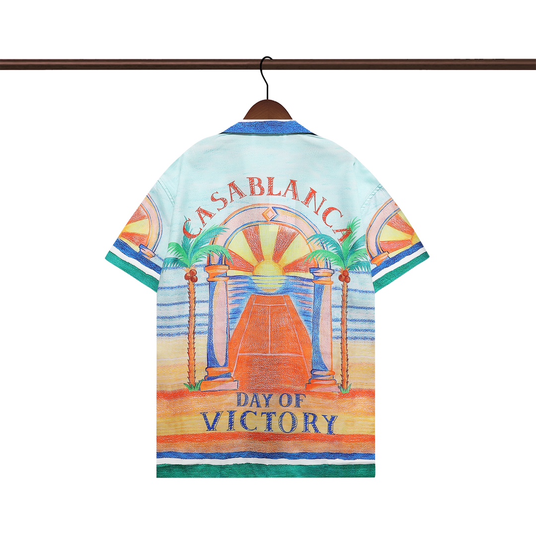 YIS Q283 YIS K91# Casablanca Casablanca, new 2024, short-sleeve shirt (package) M L XL 2XL 3XL - 图片 3