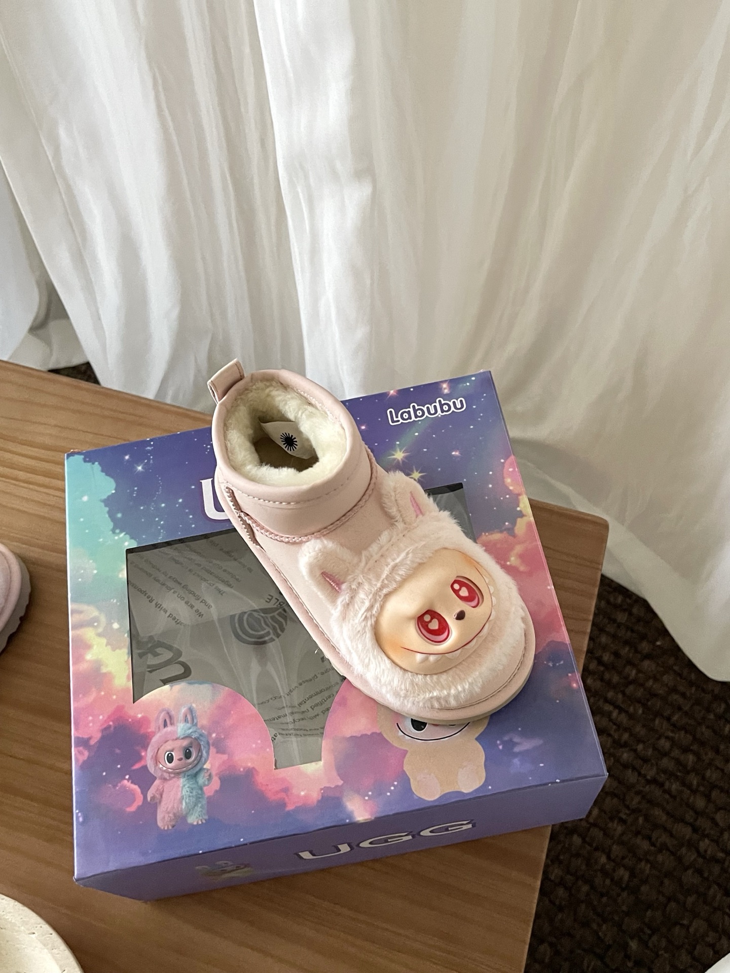 图片[4]-高版本 UGG 拉布布童鞋款 拉布布脸面+头层牛反绒面+羊毛内里+EVA大底 鞋面还原拉布布脸面，采用搪胶工艺，内里采用美利奴羊毛 尺码：25 27 29 31 33-选品中心