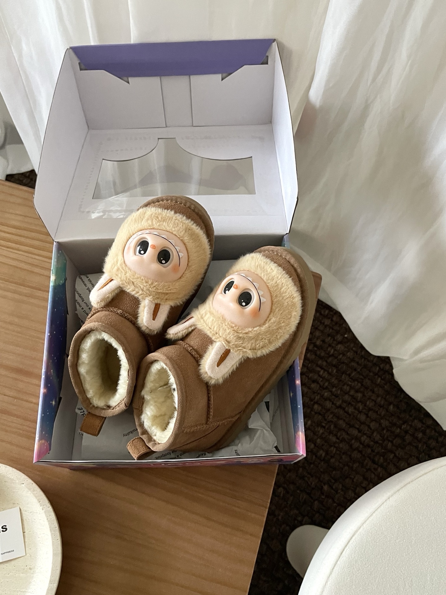 图片[7]-高版本 UGG 拉布布童鞋款 拉布布脸面+头层牛反绒面+羊毛内里+EVA大底 鞋面还原拉布布脸面，采用搪胶工艺，内里采用美利奴羊毛 尺码：25 27 29 31 33-选品中心