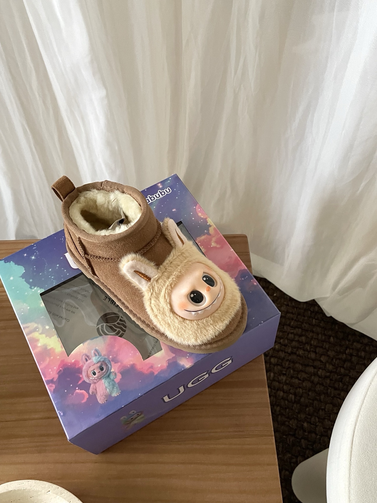 图片[5]-高版本 UGG 拉布布童鞋款 拉布布脸面+头层牛反绒面+羊毛内里+EVA大底 鞋面还原拉布布脸面，采用搪胶工艺，内里采用美利奴羊毛 尺码：25 27 29 31 33-选品中心