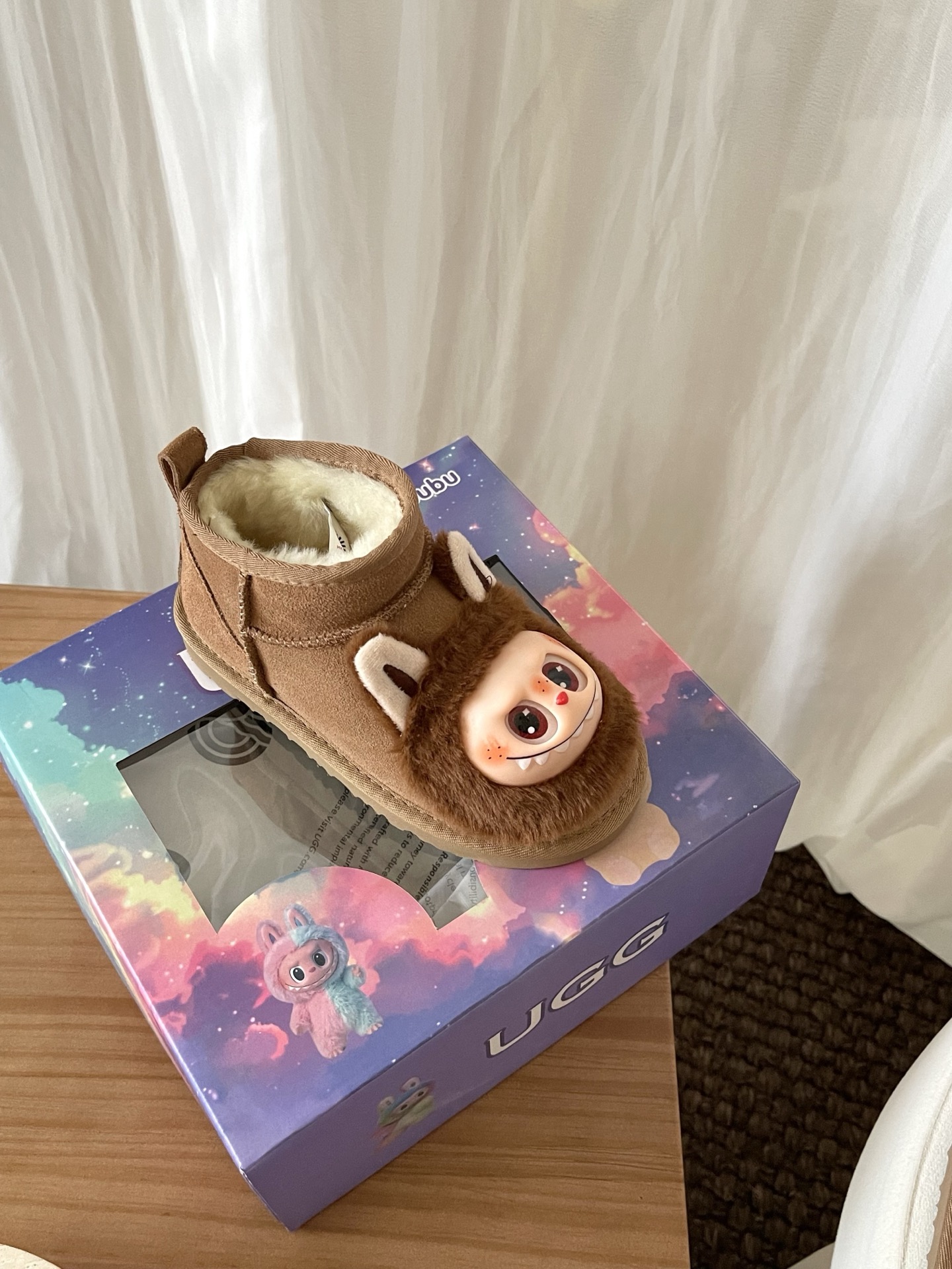 图片[3]-高版本 UGG 拉布布童鞋款 拉布布脸面+头层牛反绒面+羊毛内里+EVA大底 鞋面还原拉布布脸面，采用搪胶工艺，内里采用美利奴羊毛 尺码：25 27 29 31 33-选品中心