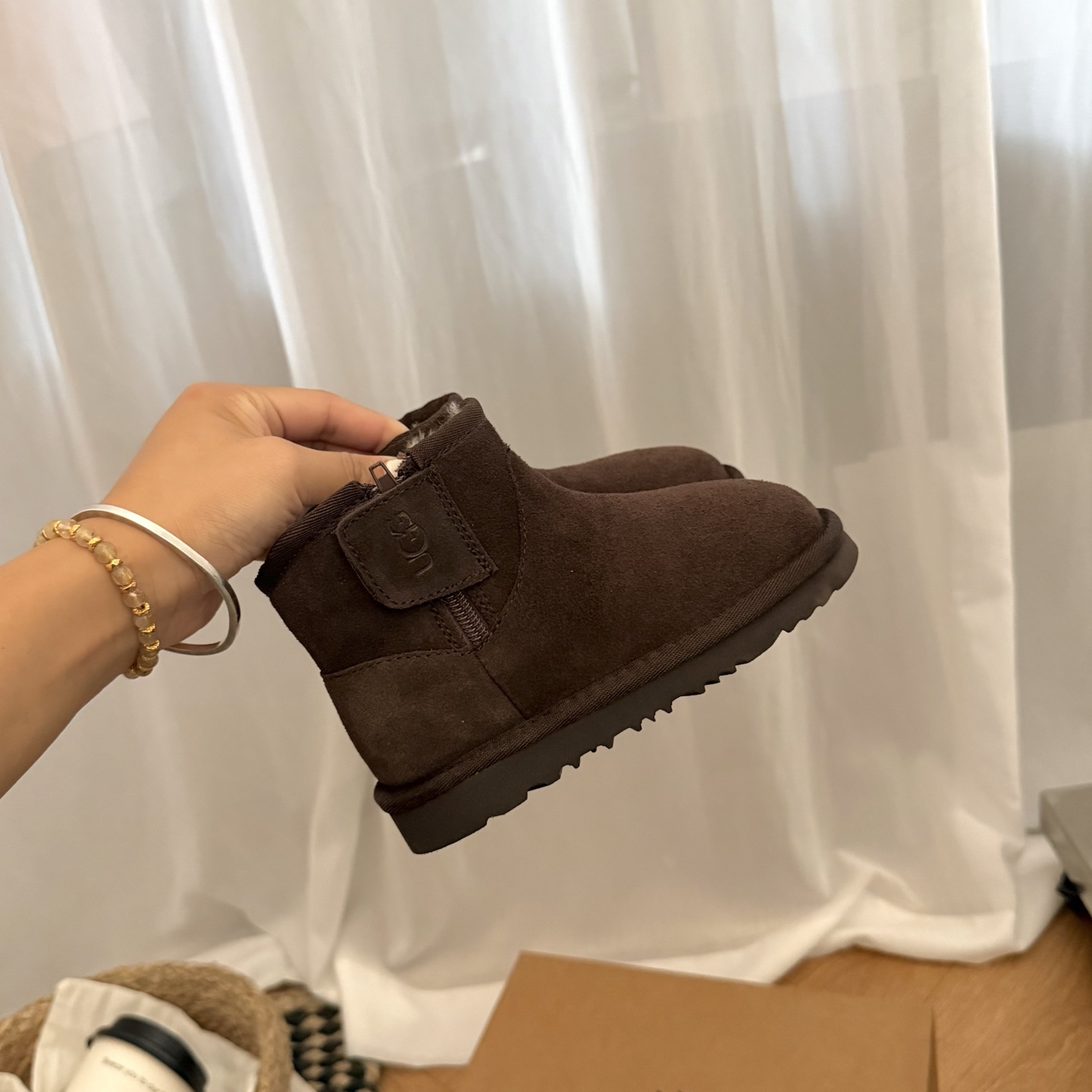 图片[6]-高版本 UGG 小耳朵切尔西童鞋雪地靴 头层真牛反+羊毛内里+EVA大底 采用侧拉链设计穿脱更方便，纯羊毛内里亲肤舒适聚温暖 尺码：25 27 29 31 33-选品中心