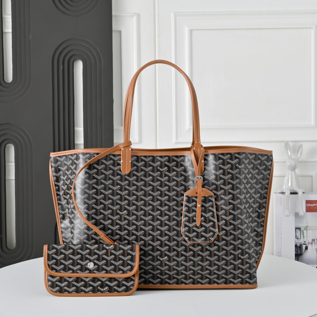 【工厂直销】双面大号对版升级版。❤️goyard（戈雅）经多次研究与改良，不断提升面料与皮质，全方位独家