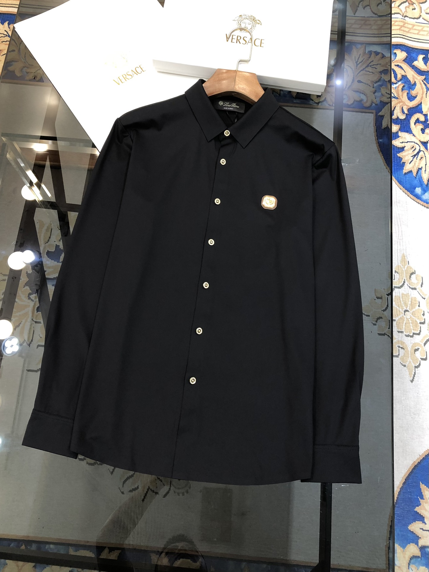   LORO PIANA LP 新款男士原单休闲长袖衬衫 官网同步发售 ✨简洁时尚百搭 高端品质✨无缝切