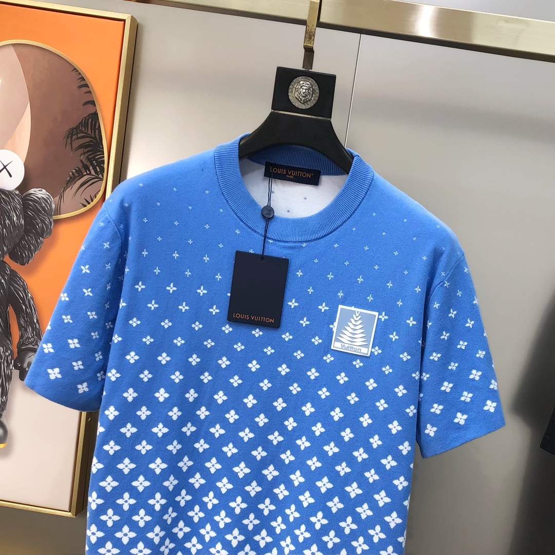   LV 路易威登2025早春新款男士原单圆领短袖针织毛衣 滑雪系列款 柜台同步售卖 ✨✨渠道货 高版本