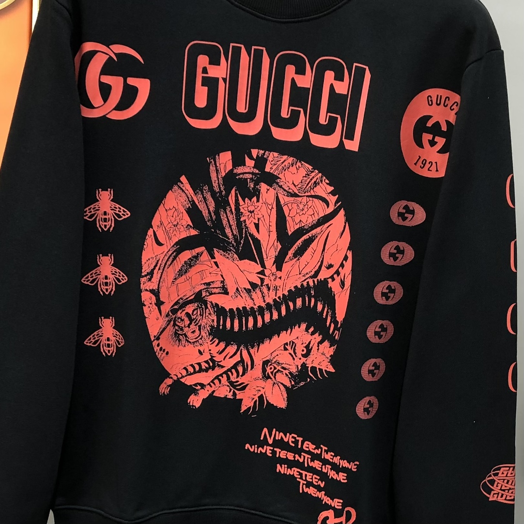   G*cci 古齐秋冬新款原单男士卫衣 官网款 时尚百搭爆款⚠️OS宽松偏大版型⚠️✨✨狠货 高端定制