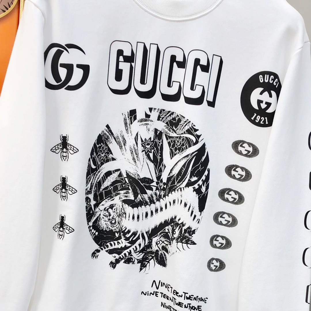   G*cci 古齐秋冬新款原单男士卫衣 官网款 时尚百搭爆款⚠️OS宽松偏大版型⚠️✨✨狠货 高端定制