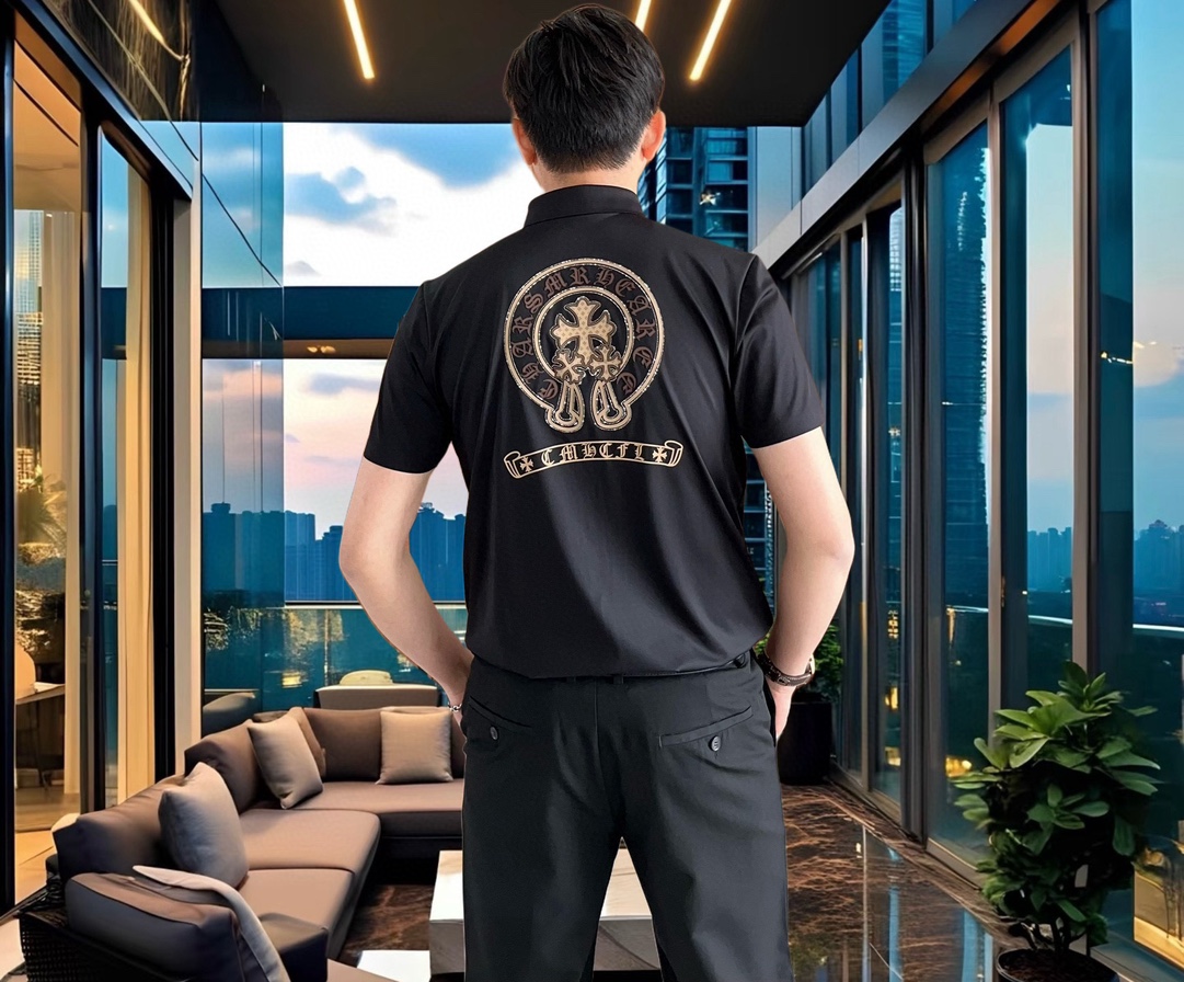  克罗心2025早春新款男士原单休闲短袖衬衫 官网同步发售 ✨简洁时尚百搭 高端品质✨无缝切割包边 印胶