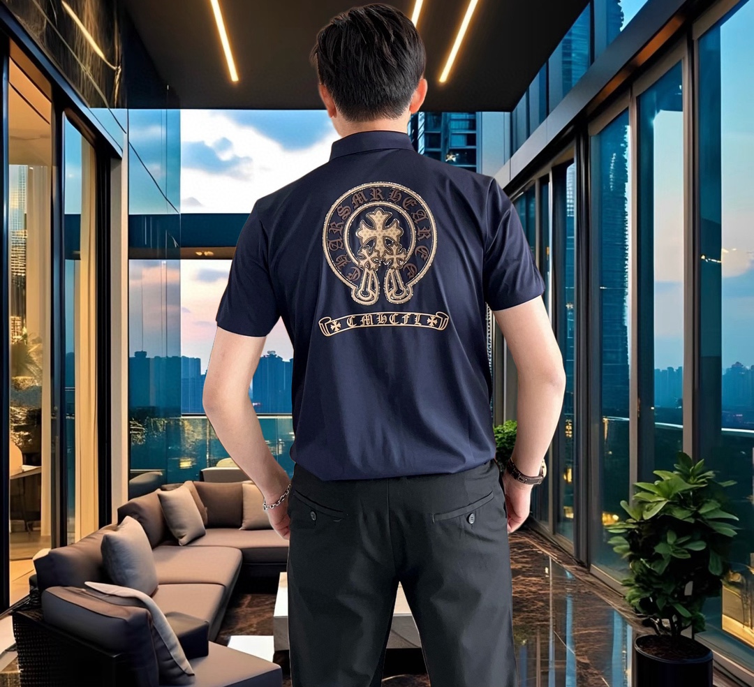  克罗心2025早春新款男士原单休闲短袖衬衫 官网同步发售 ✨简洁时尚百搭 高端品质✨无缝切割包边 印胶