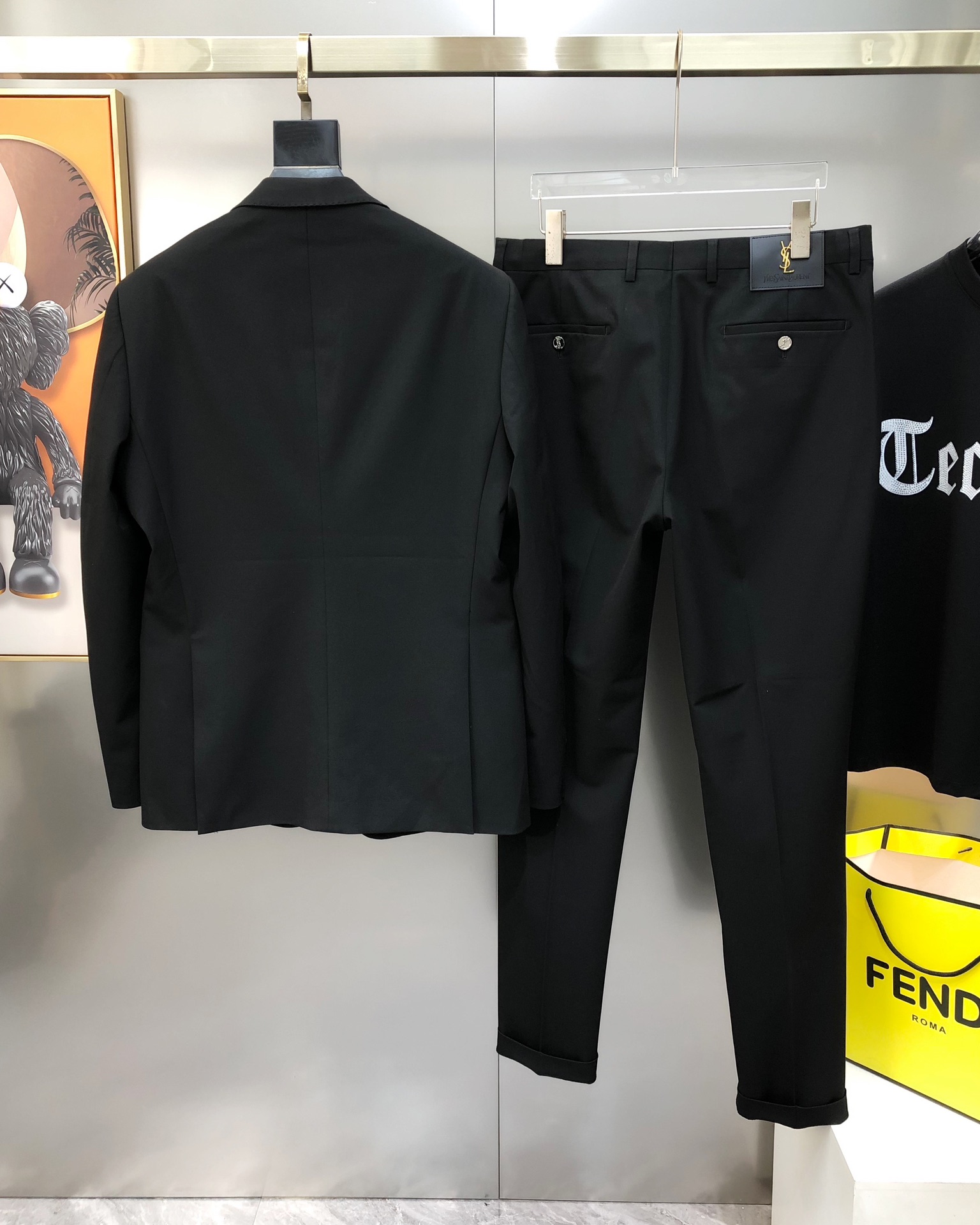 整套售卖不拆 YSL 圣罗兰早春新款原单男士商务休闲西装套装 西服外套西裤 官网同步售卖  ✨高端定制 
