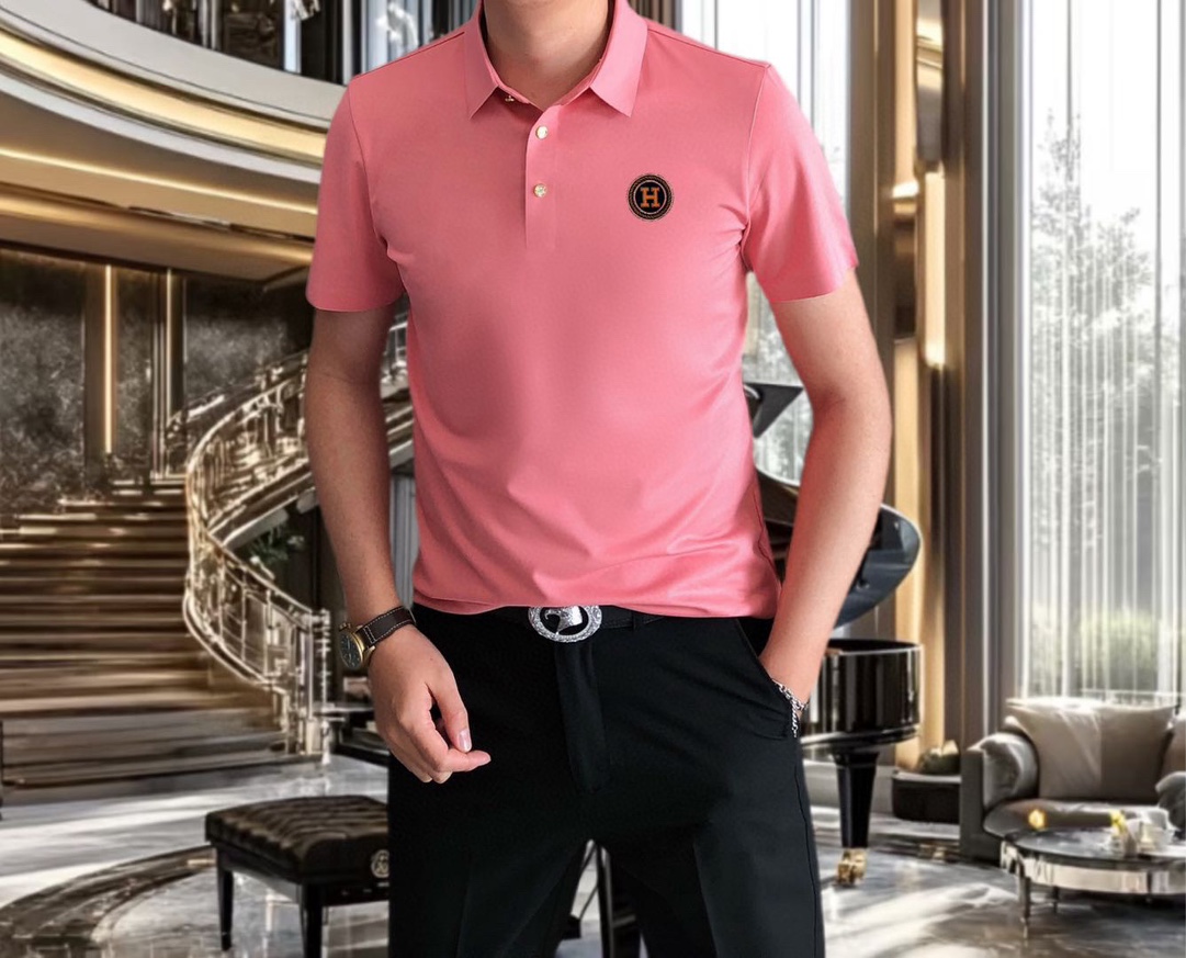  H*rmes 爱马仕2025春夏新款原单男士翻领短袖Polo衫T恤 爆款🔥  ✨简洁时尚百搭 高端品质