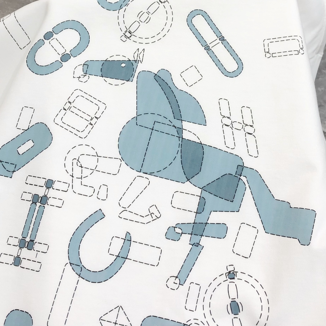  H*rmes 爱马仕2025春夏新款原单男士圆领短袖T恤 专柜同步售卖 🔥🔥爆款✨✨高端品质 高版本 