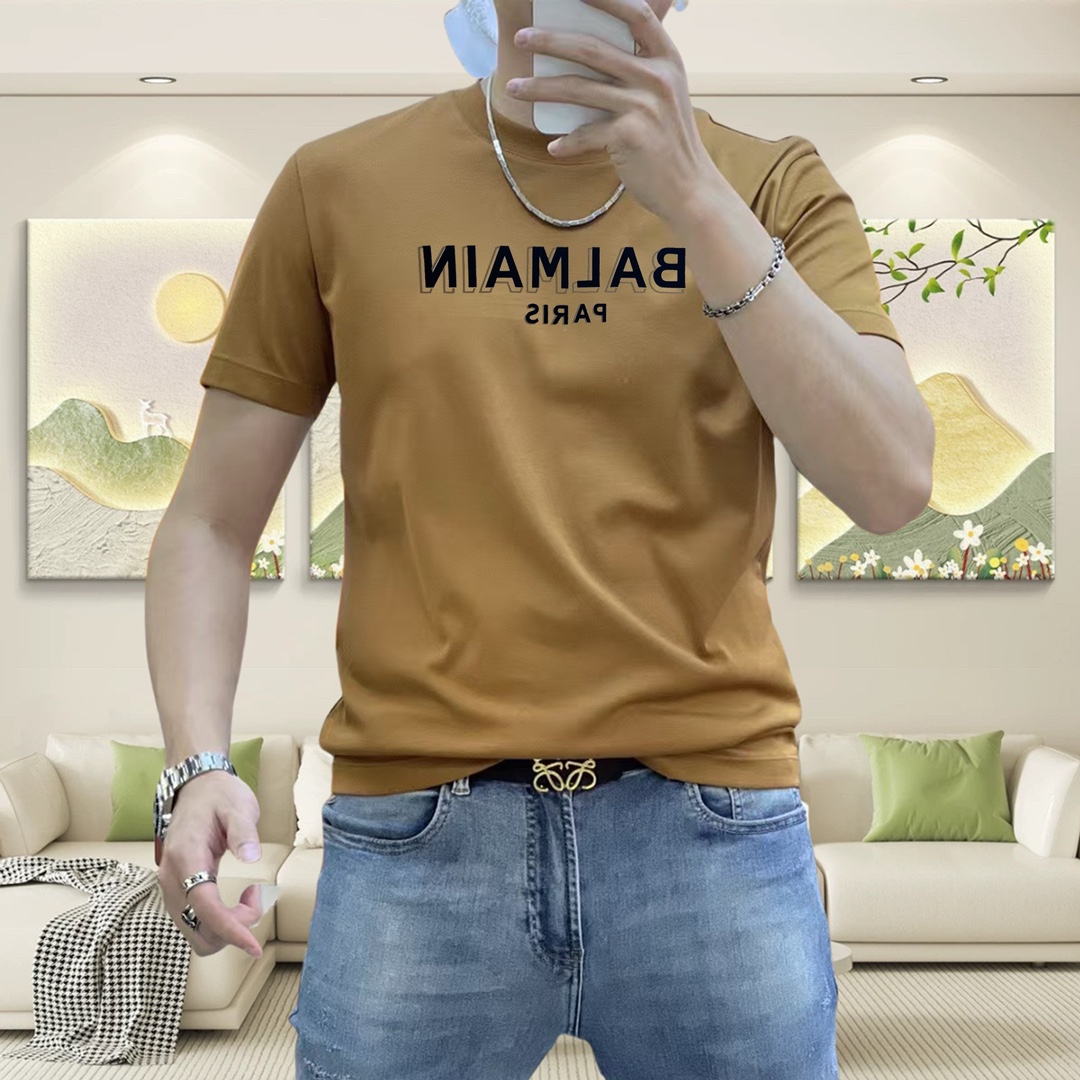 B*LMAIN Spring/Summer 2025 High-End Customized T-Shirts with Tycoon Gel Letter Logo - 图片 4