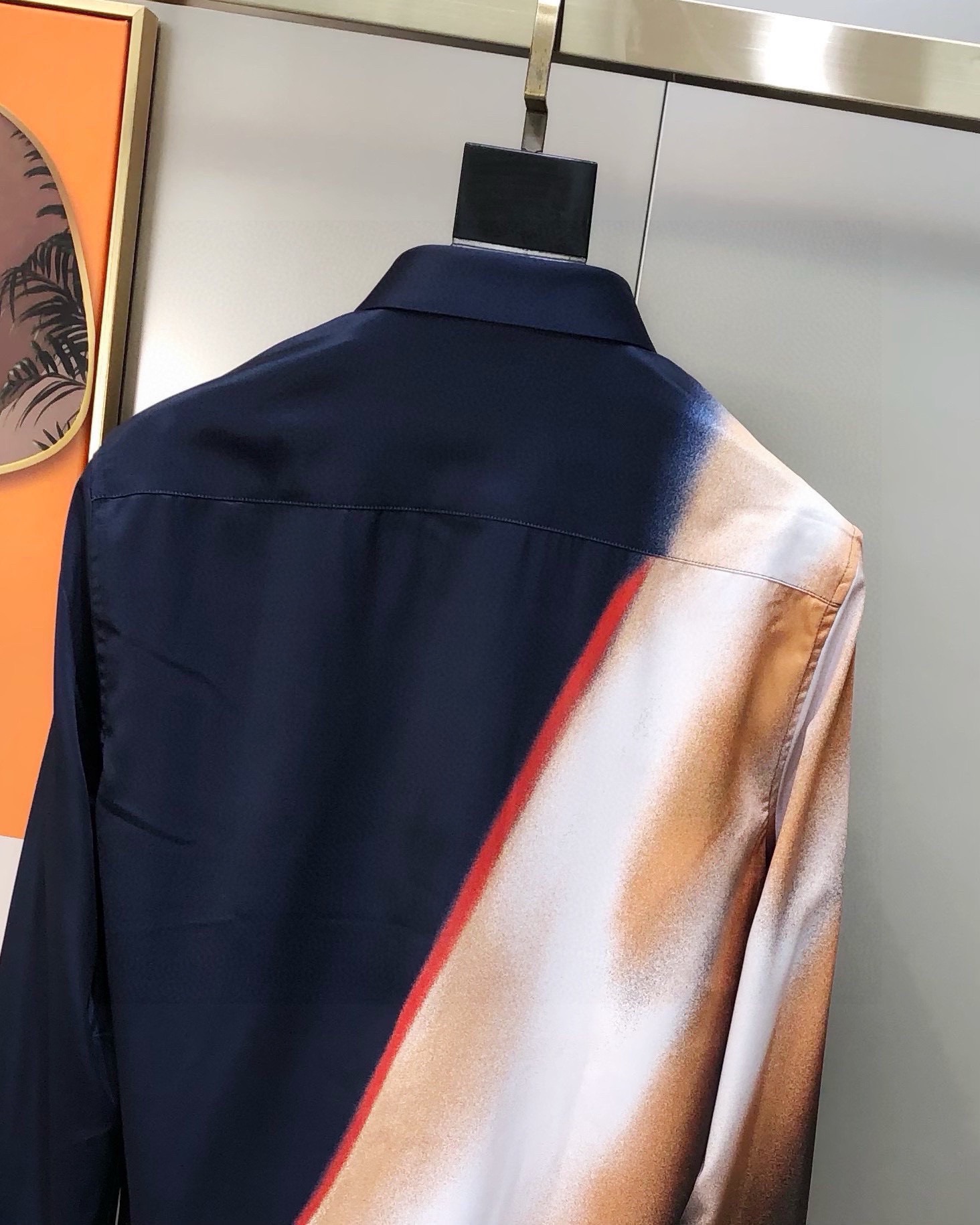 McQueen New Men’s Long-Sleeved Shirts: Co-Selling High-Spec Digital Print Design - 图片 3