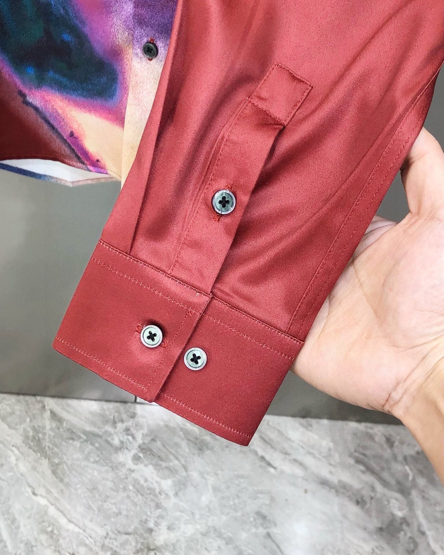 “McQueen New Men’s Long-Sleeved Shirts: Co-selling High-Spect Digital Print Design” - 图片 7