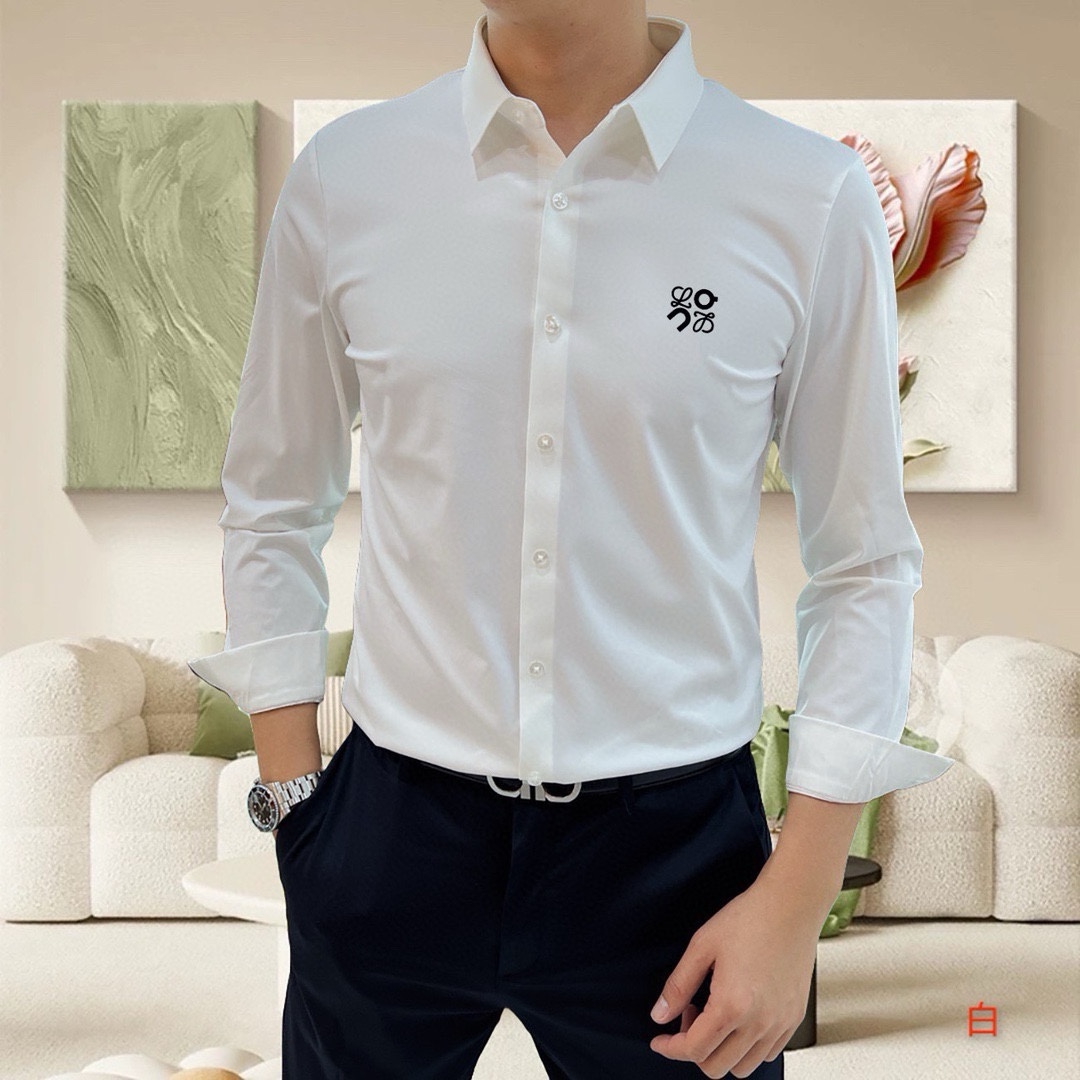 New Spring 2025 Men’s Shirt: High Quality, Simple Fashion, Fast Delivery - 图片 2