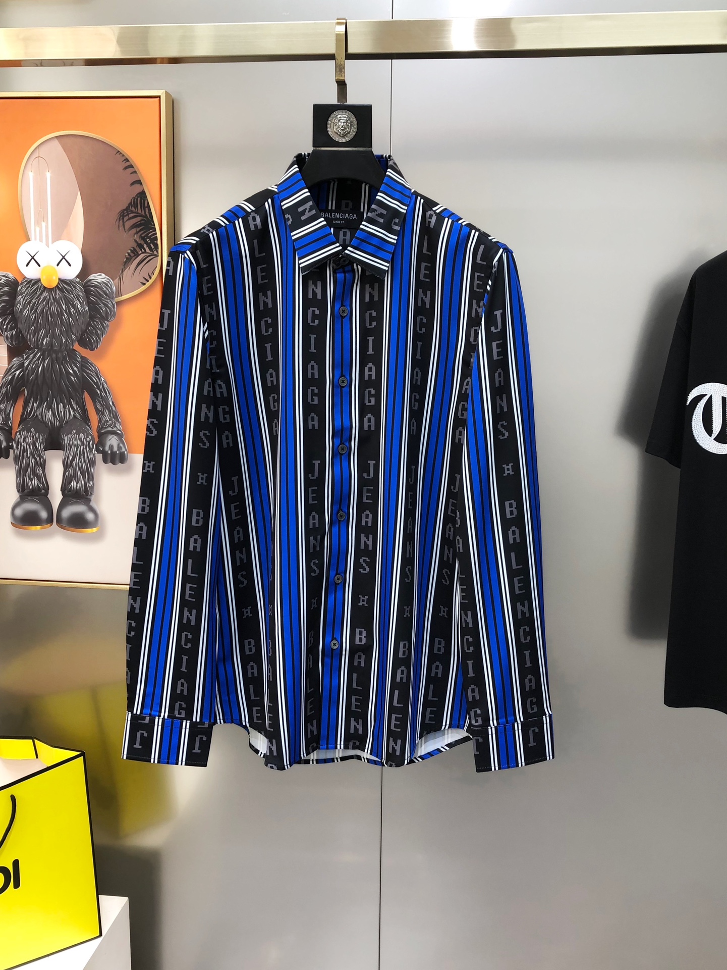 Balenciaga P600 Men’s High-Quality Long-Sleeve Shirt with Digital Print Logo - 图片 1