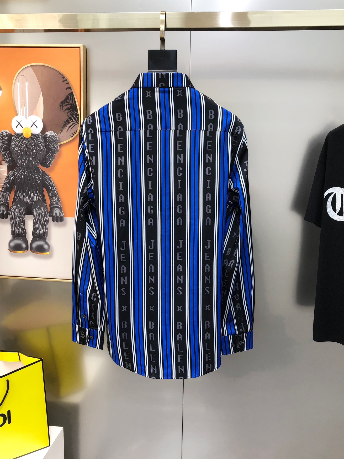 Balenciaga P600 Men’s High-Quality Long-Sleeve Shirt with Digital Print Logo - 图片 2