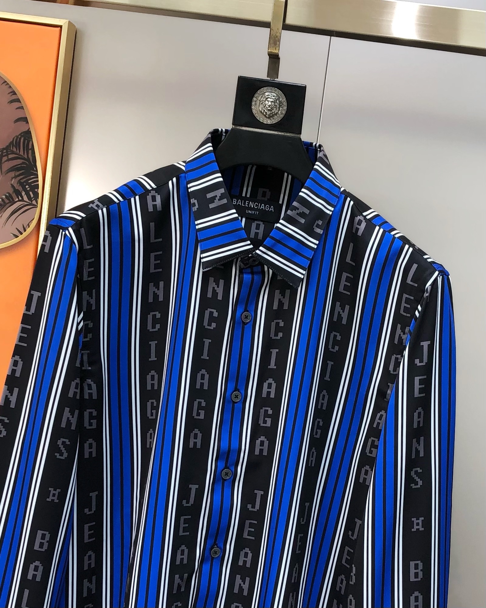 Balenciaga P600 Men’s High-Quality Long-Sleeve Shirt with Digital Print Logo - 图片 3