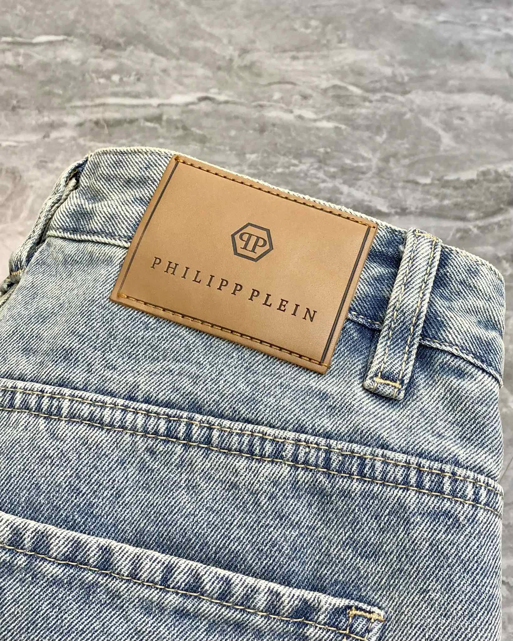 2025 Spring Summer Men’s Cowboy Shorts: Fashion Fragmentation Design with Water Wash Net Textile - 图片 7