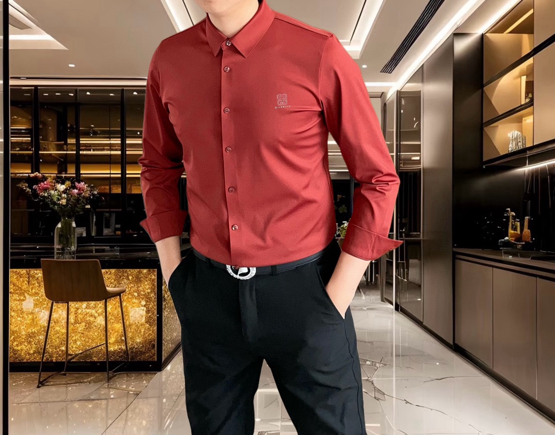 2025 Givenchy Long-Sleeved Shirt: High-Quality, Simplistic Fashion with Custom Details - 图片 7